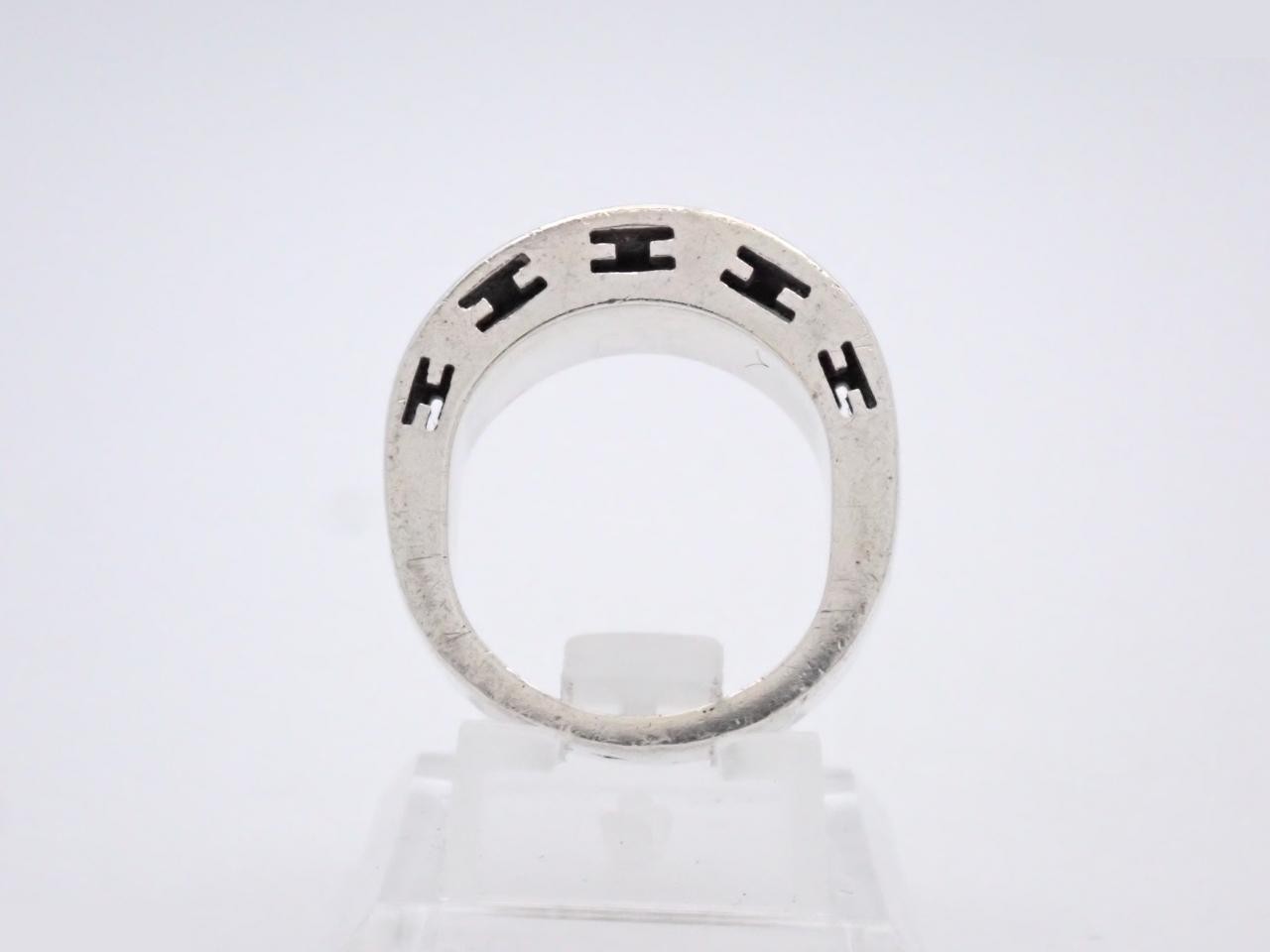 Clarte Ring, 925 sterling silver, 7.6g, stamped "53", actual size #10 — view 3