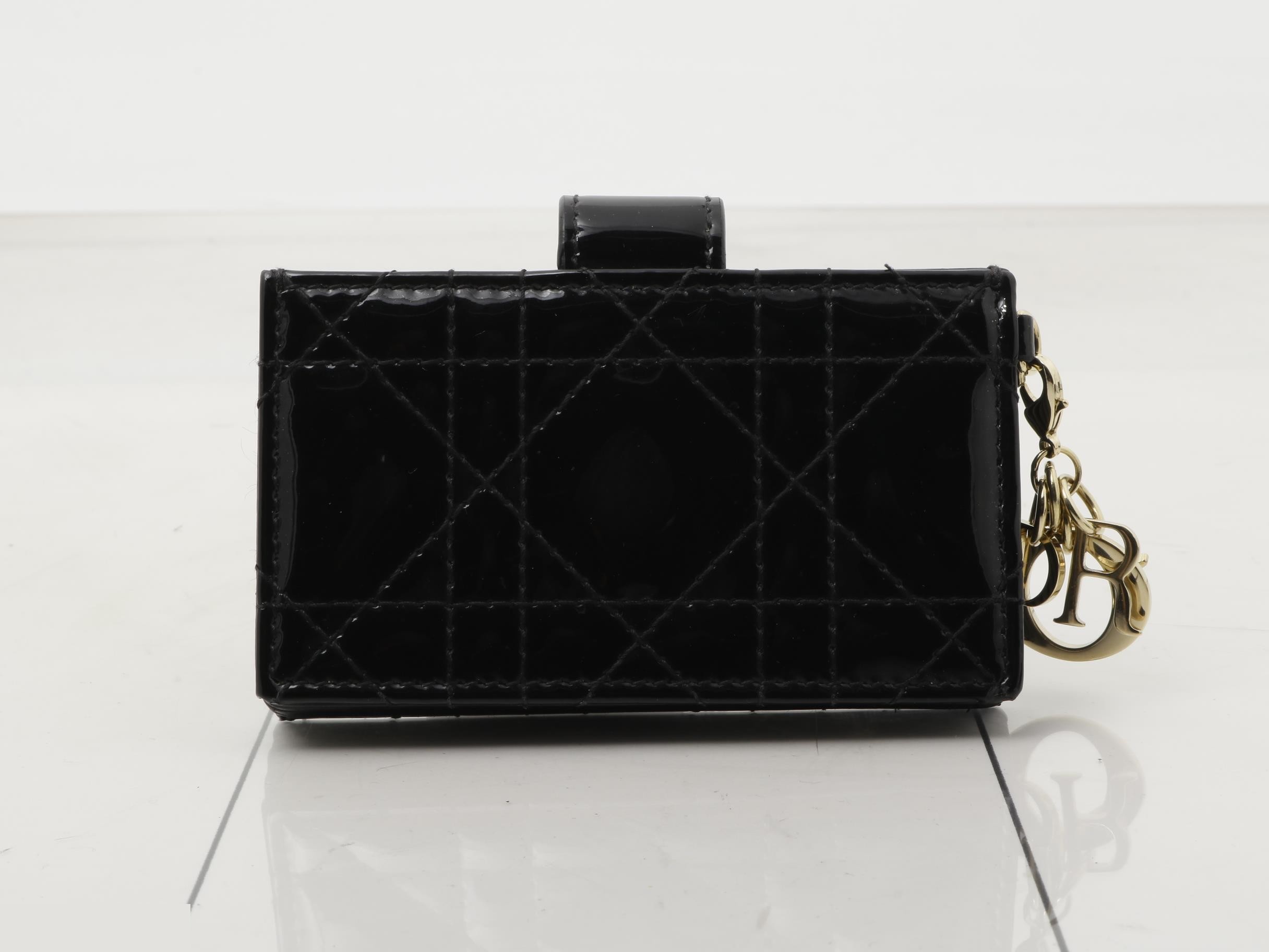 Lady Dior enamel card case — view 2