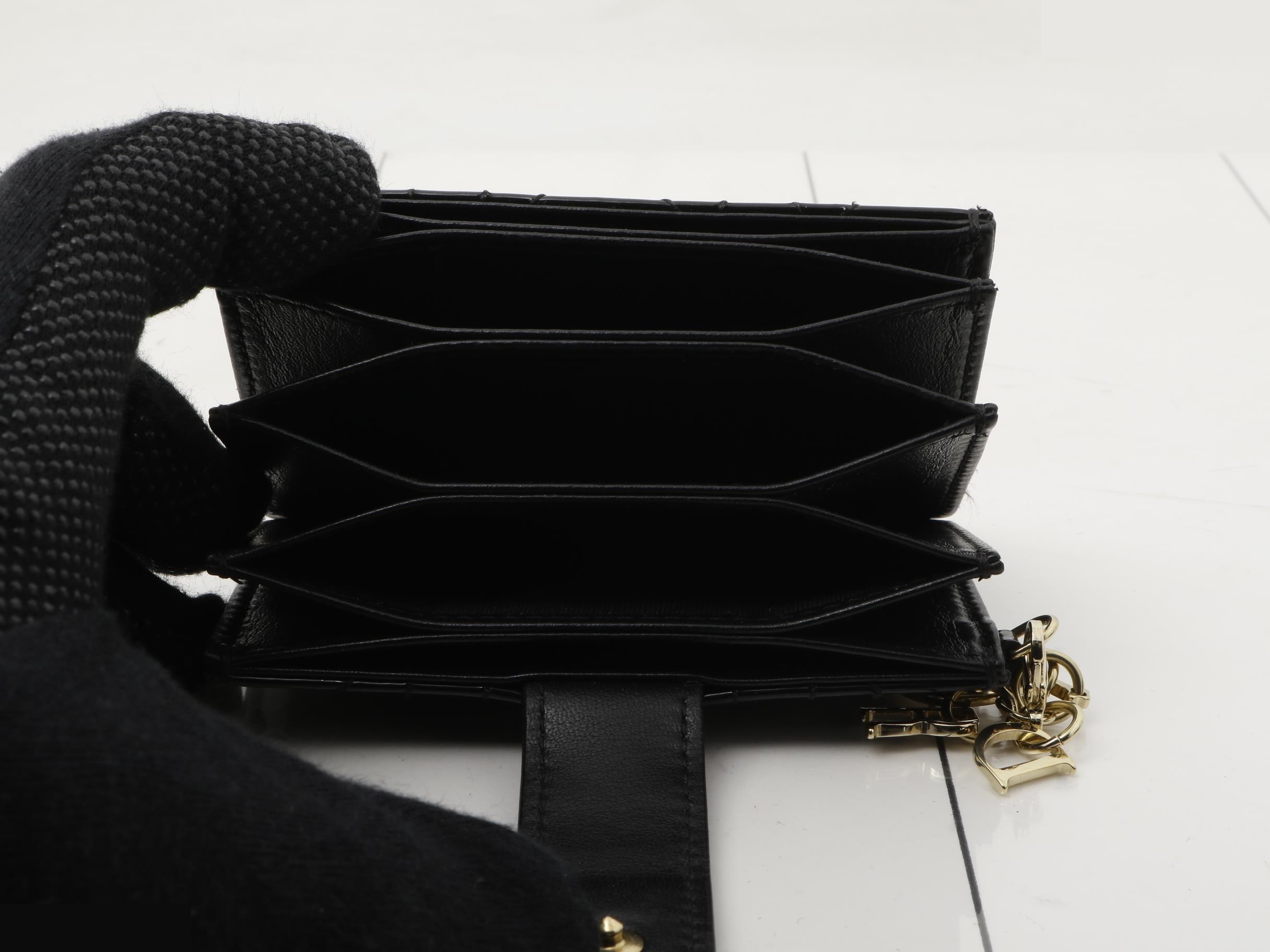 Lady Dior enamel card case — view 4
