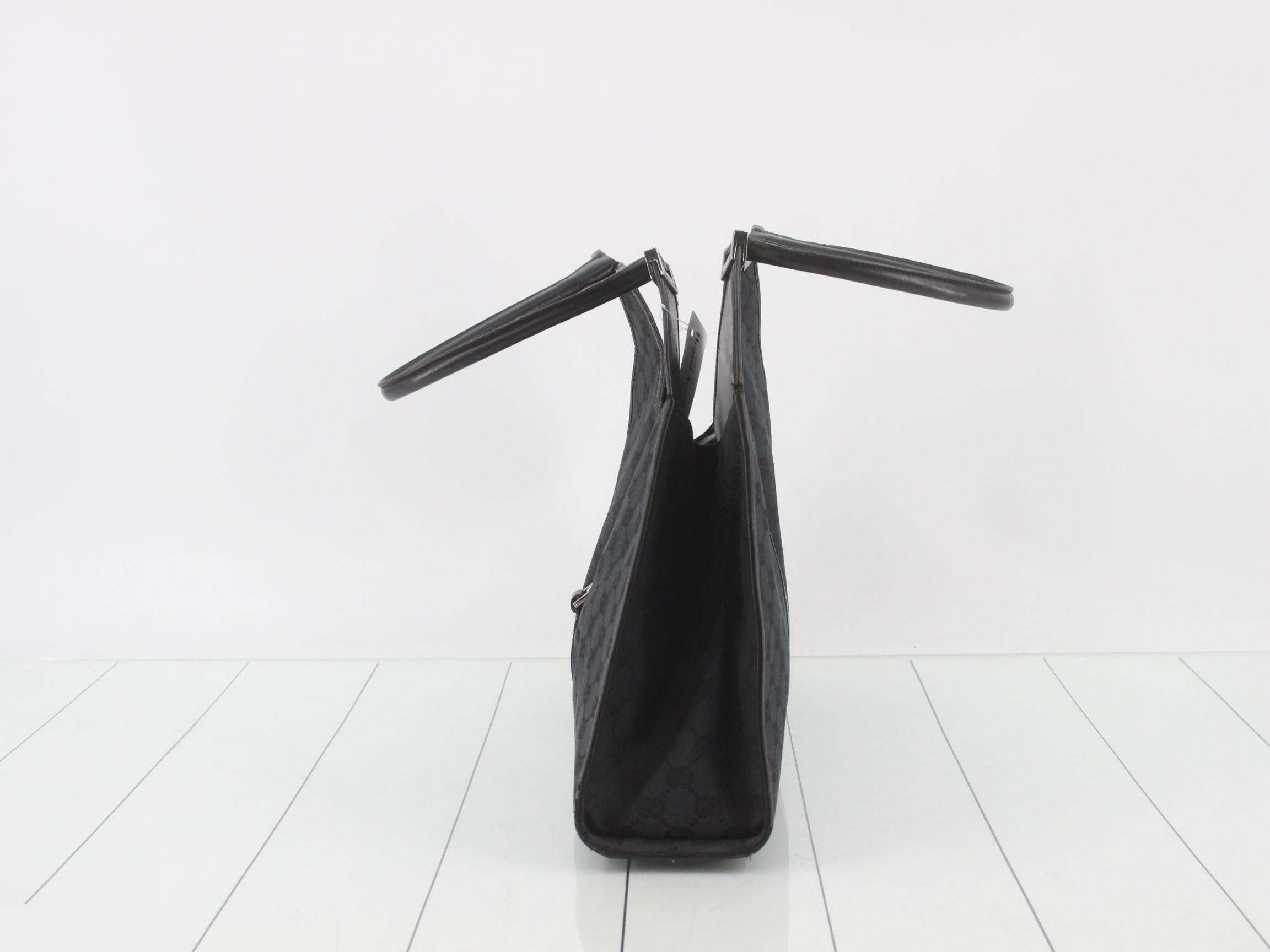 Canvas Tote Bag, Black, Jackie, 002 1066 — view 3