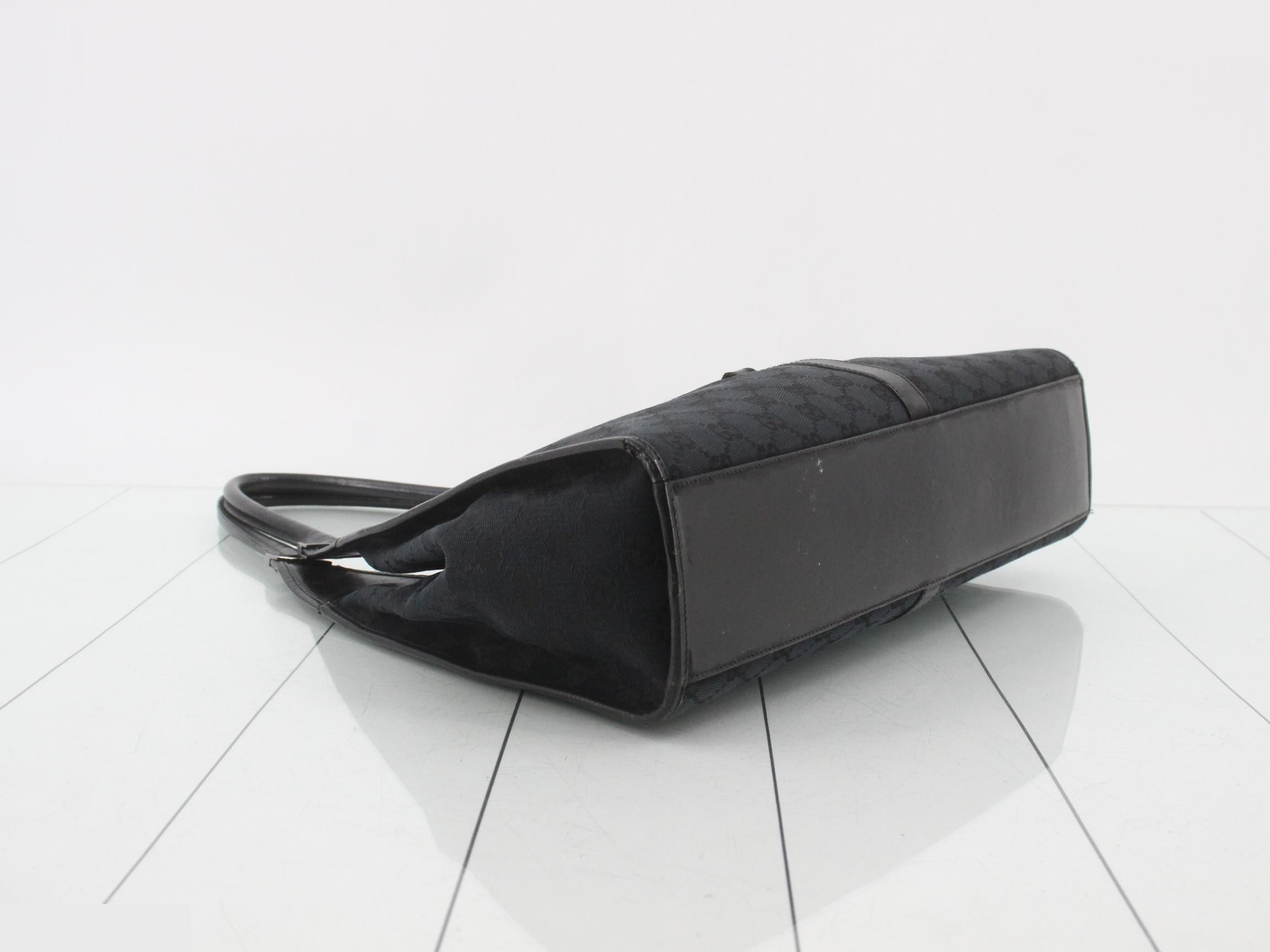 Canvas Tote Bag, Black, Jackie, 002 1066 — view 5