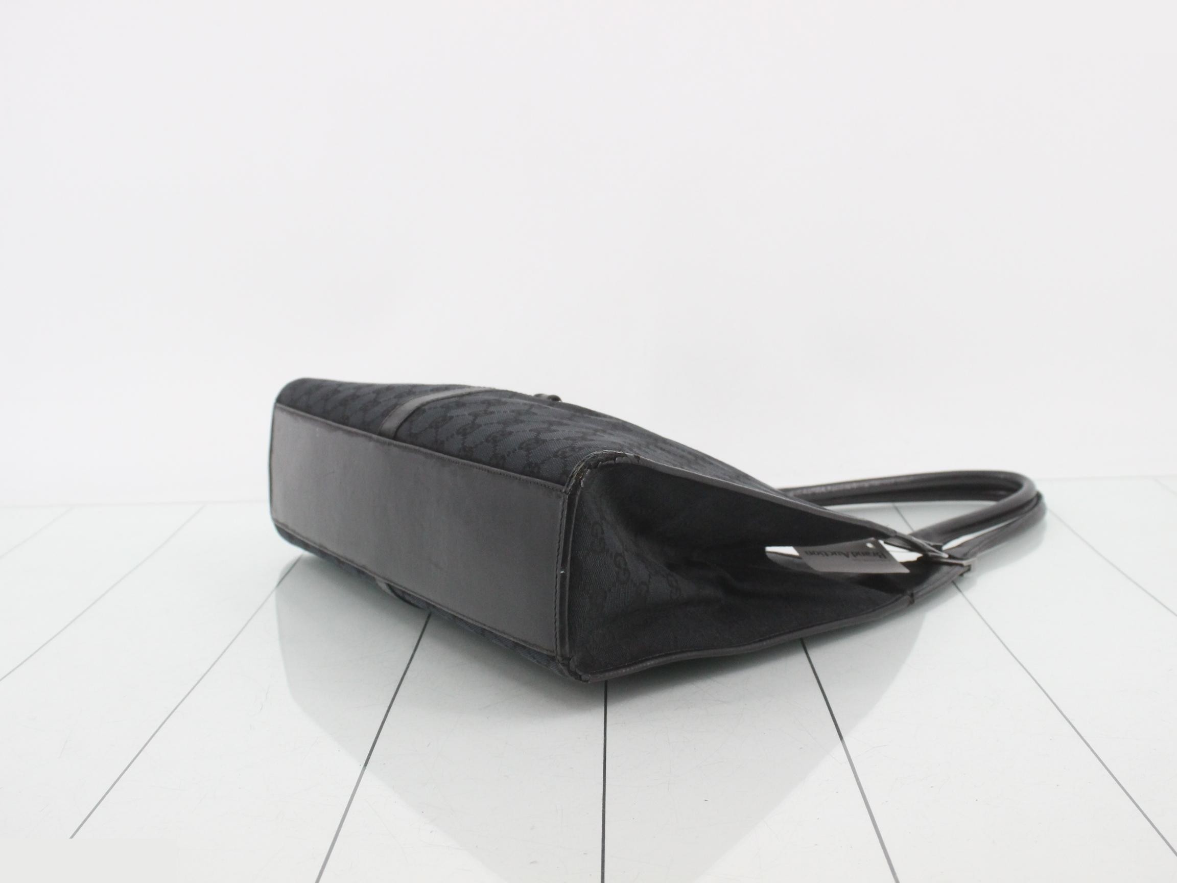Canvas Tote Bag, Black, Jackie, 002 1066 — view 6