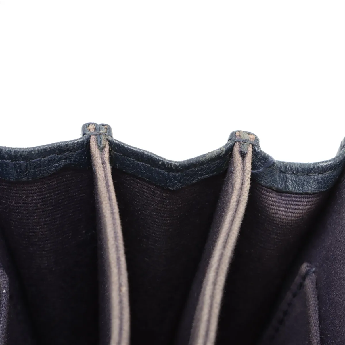 Matelasse Lambskin 2WAY Handbag Top Handle Blue Gold Hardware JA81X1J1 Random Serial — view 15