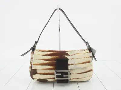 Other lines: Bags & Handbags - Mamma Bucket - Calf Hair - Animal Print - White