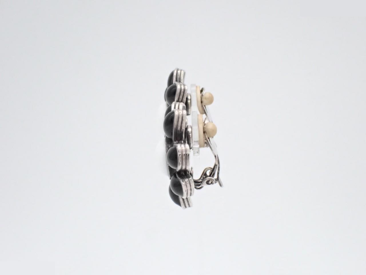 Earrings 96P Flower Colored Stone — view 3