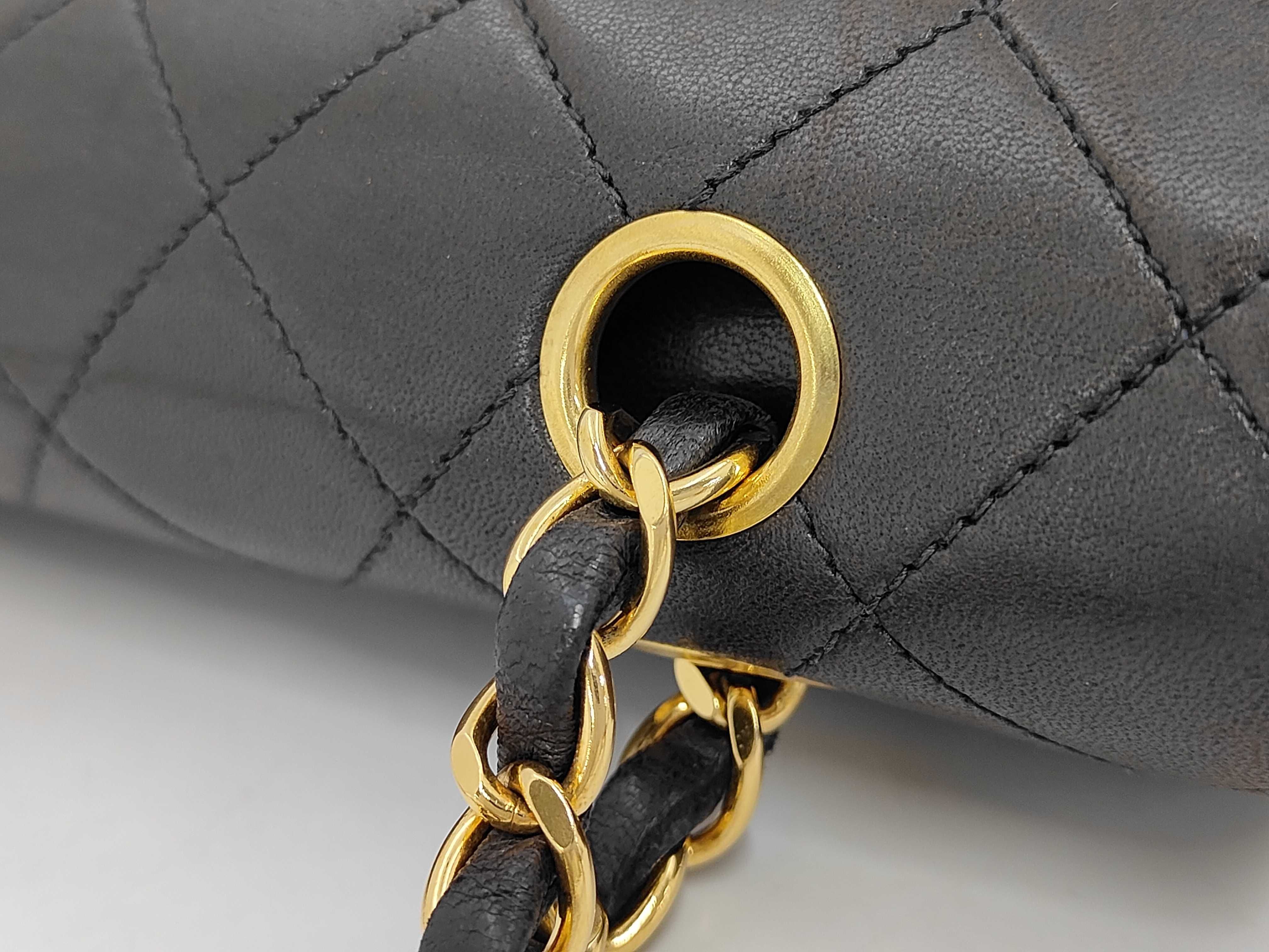 Matelassé 25 Double Flap Double Chain Lambskin Shoulder Bag — view 6