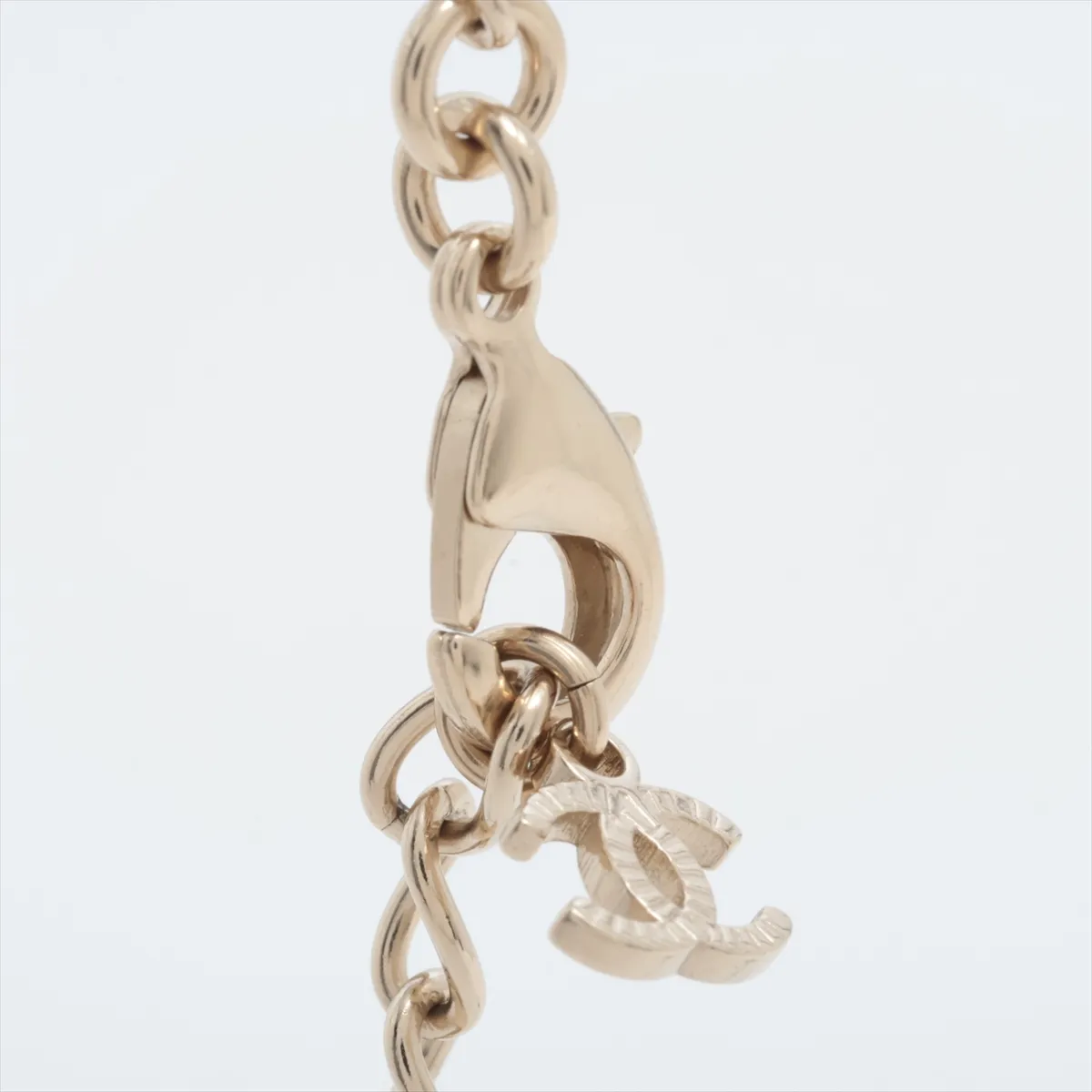 Coco Mark A25B Necklace, GP x Leather, Gold, — view 3