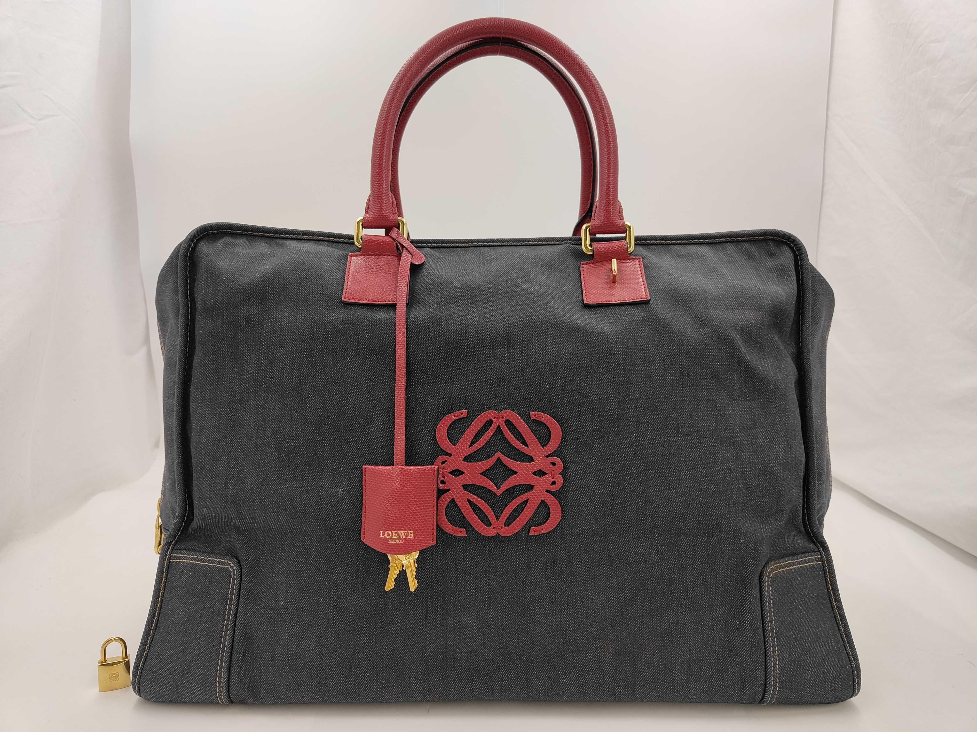 Amazona Denim Boston Bag