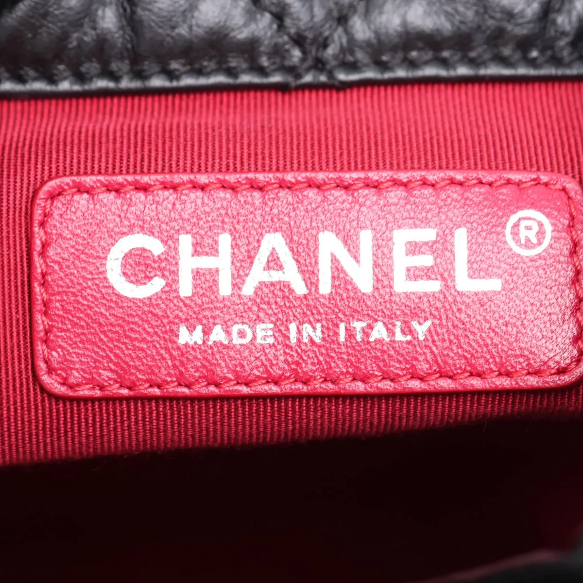 Gabrielle de Chanel Vintage Calfskin Chain Backpack, Black with Gold and Silver Hardware, Item Number 27056120 (Serial Number 27) — view 9