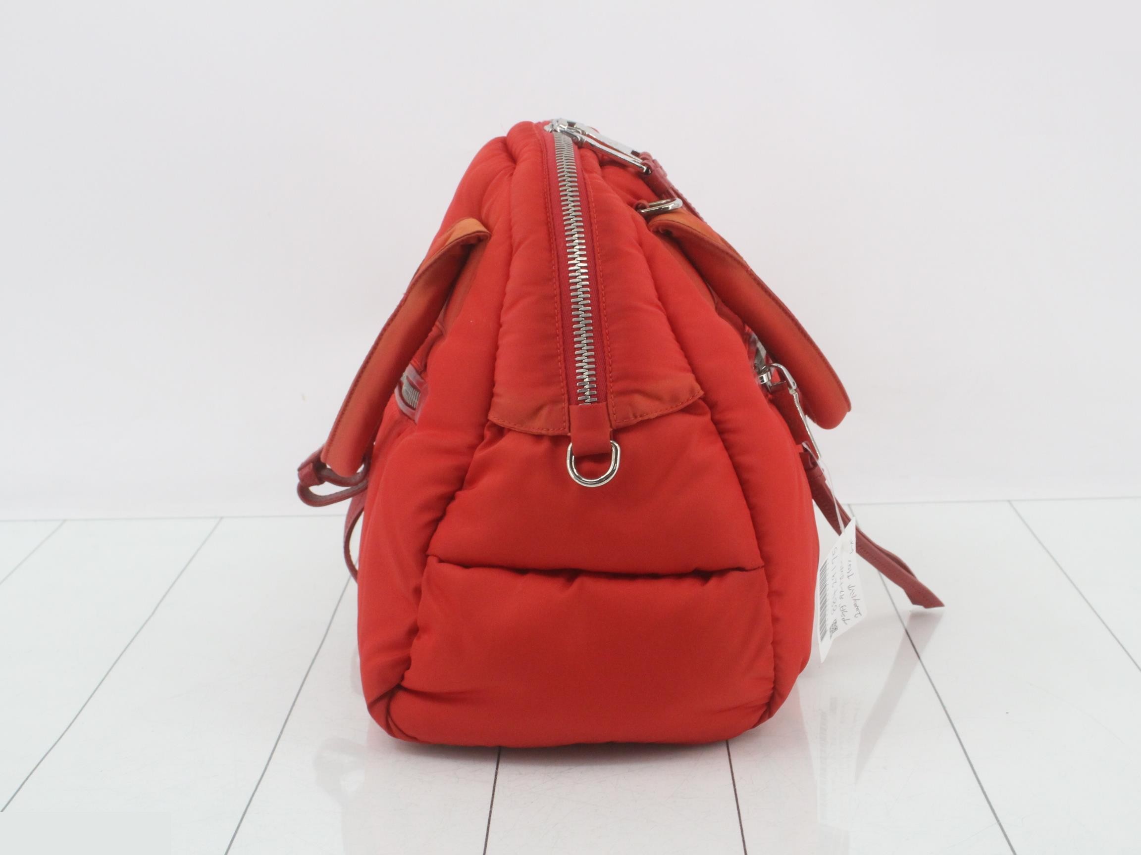 Tessuto Bomber 2-Way Bag, Nylon, Red — view 4