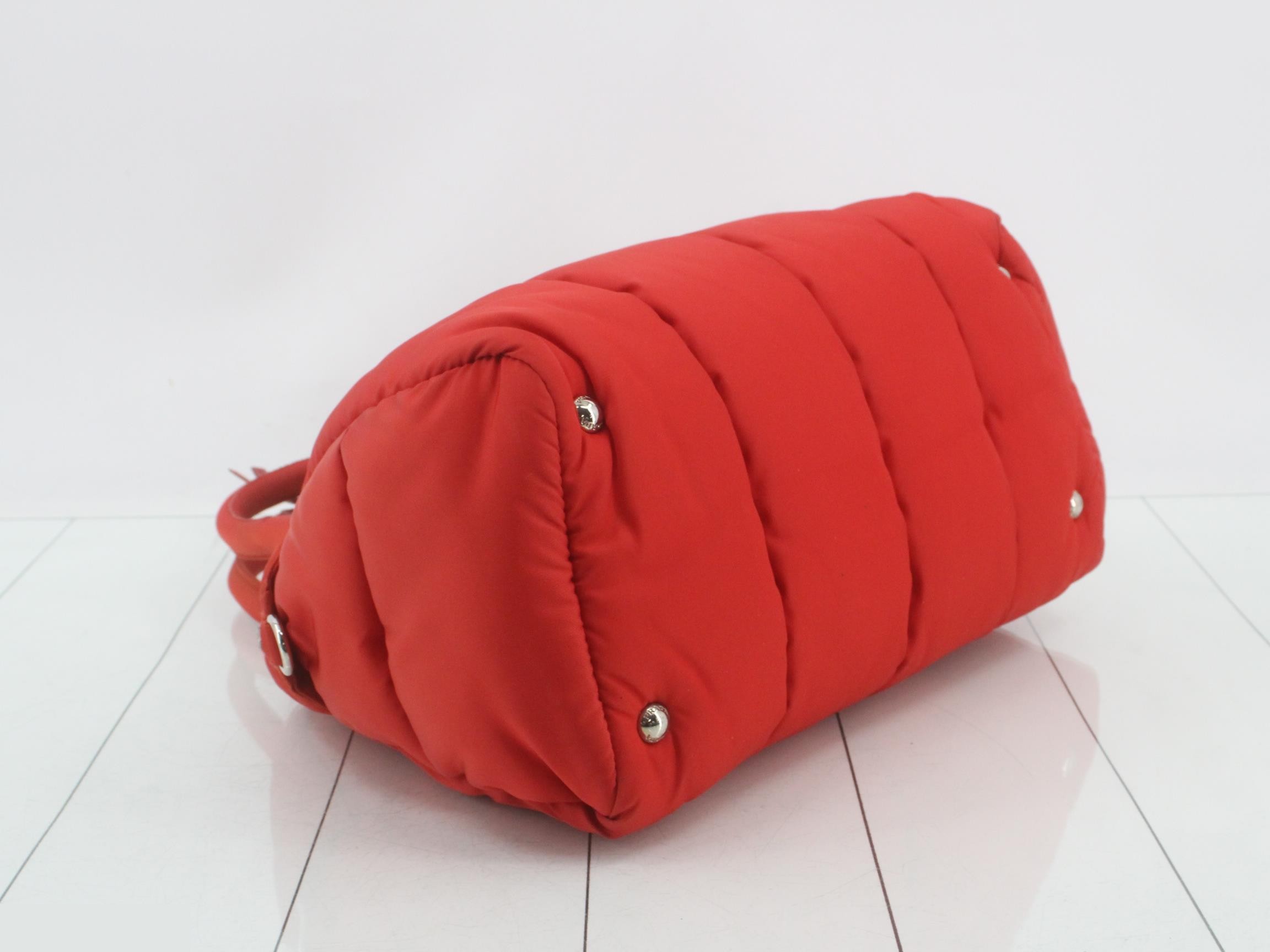 Tessuto Bomber 2-Way Bag, Nylon, Red — view 5