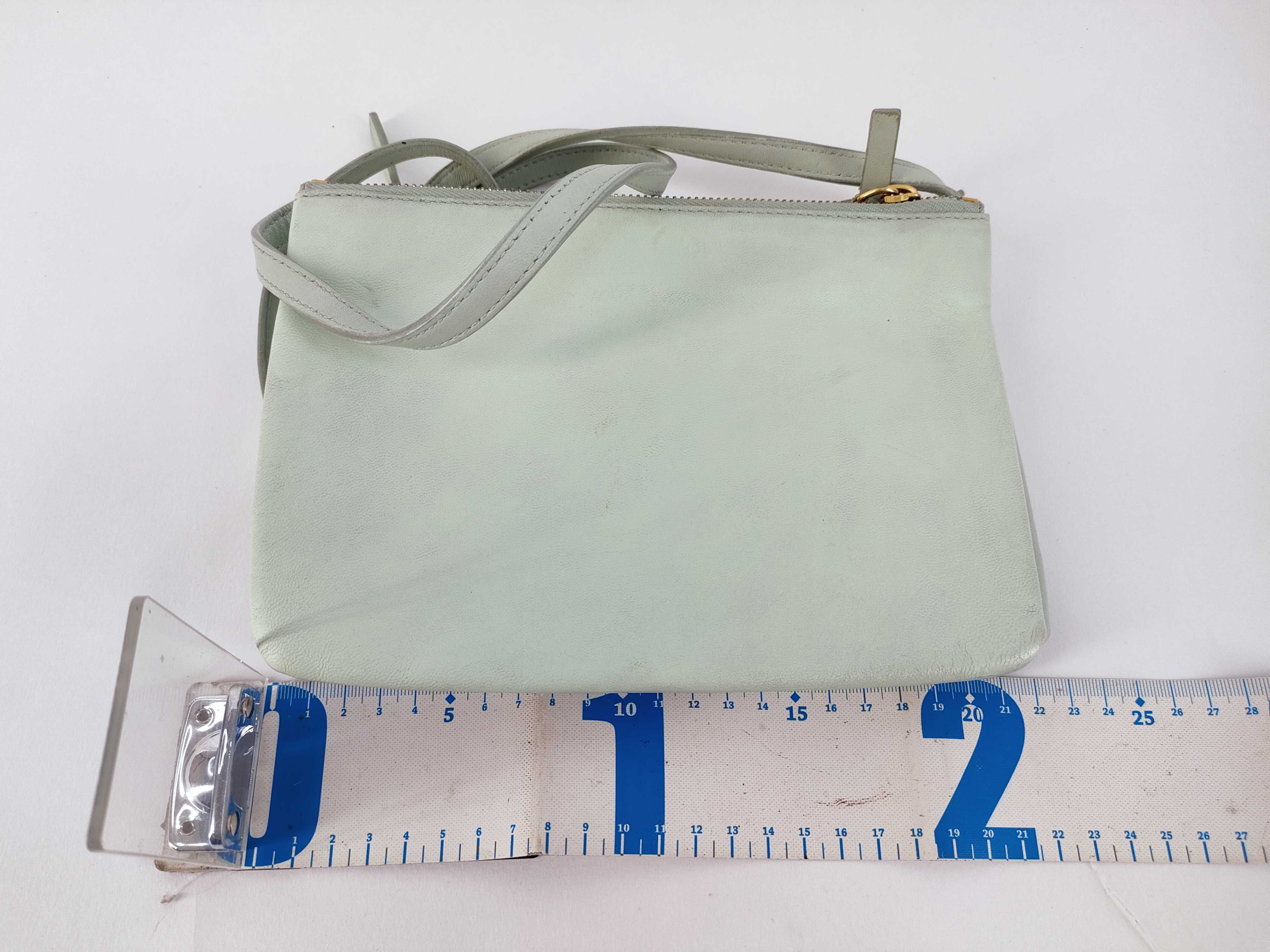 Trio Shoulder Bag, Leather, Green Shoulder Bag — view 2