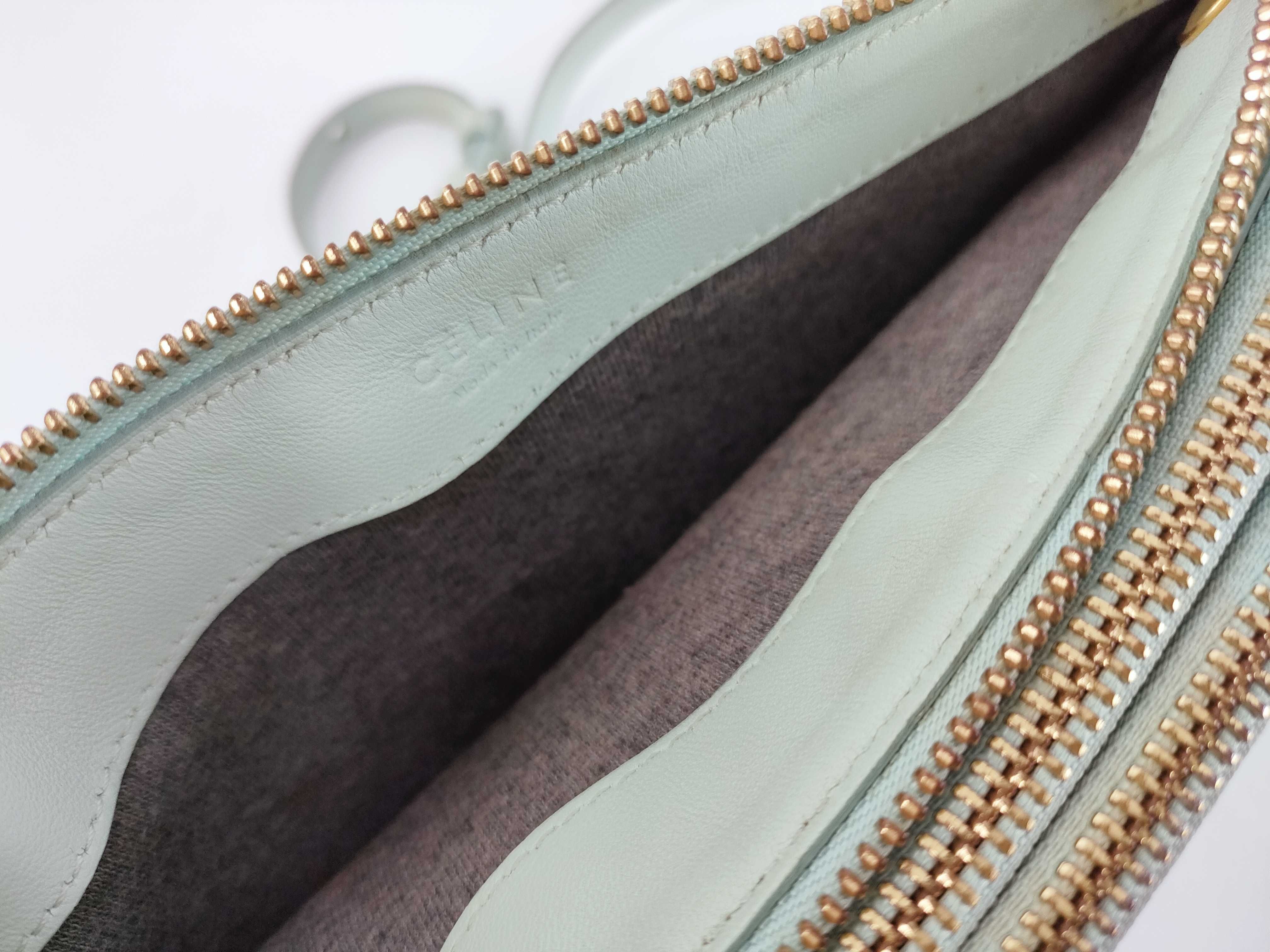 Trio Shoulder Bag, Leather, Green Shoulder Bag — view 11