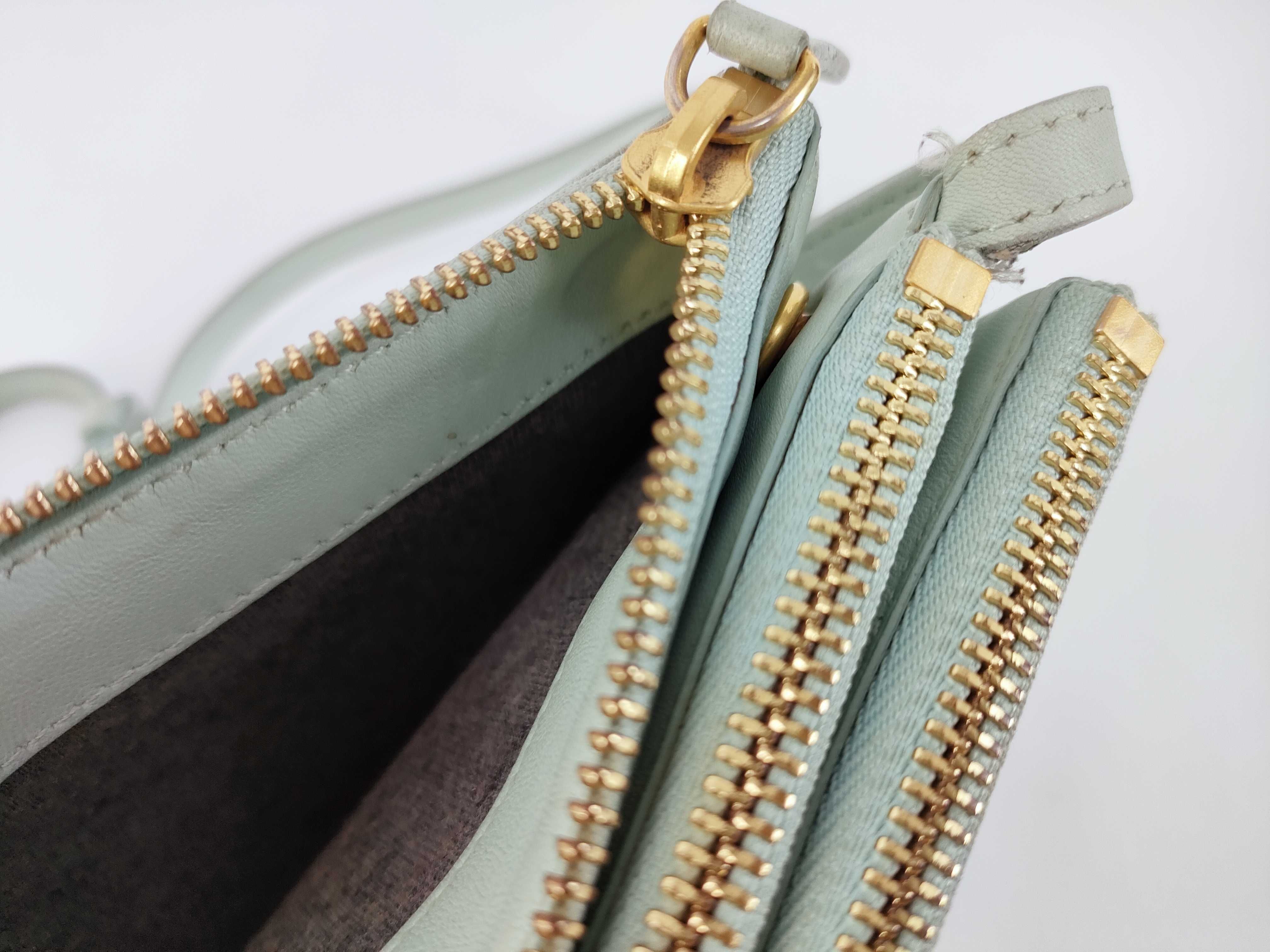 Trio Shoulder Bag, Leather, Green Shoulder Bag — view 10