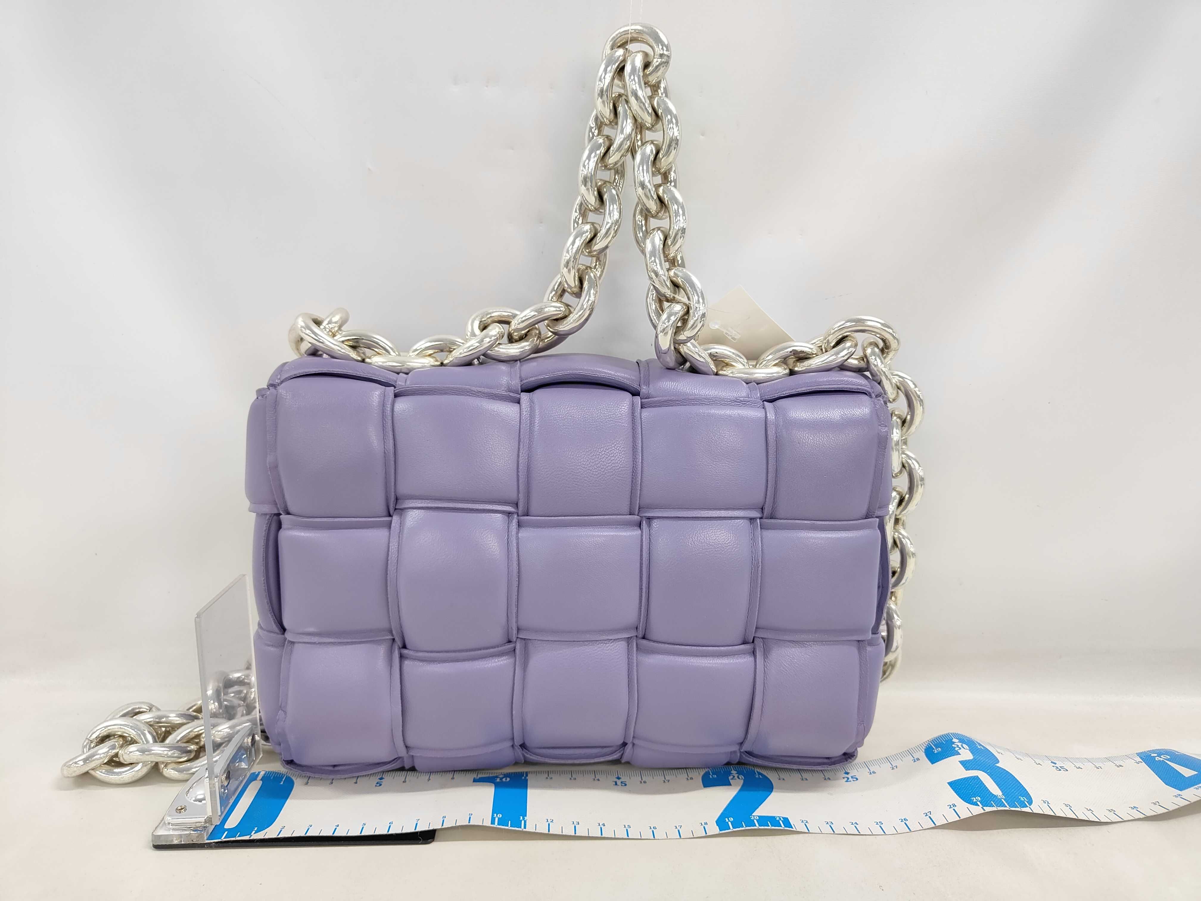 Maxi Intrecciato Cassette Chain Shoulder Bag — view 2
