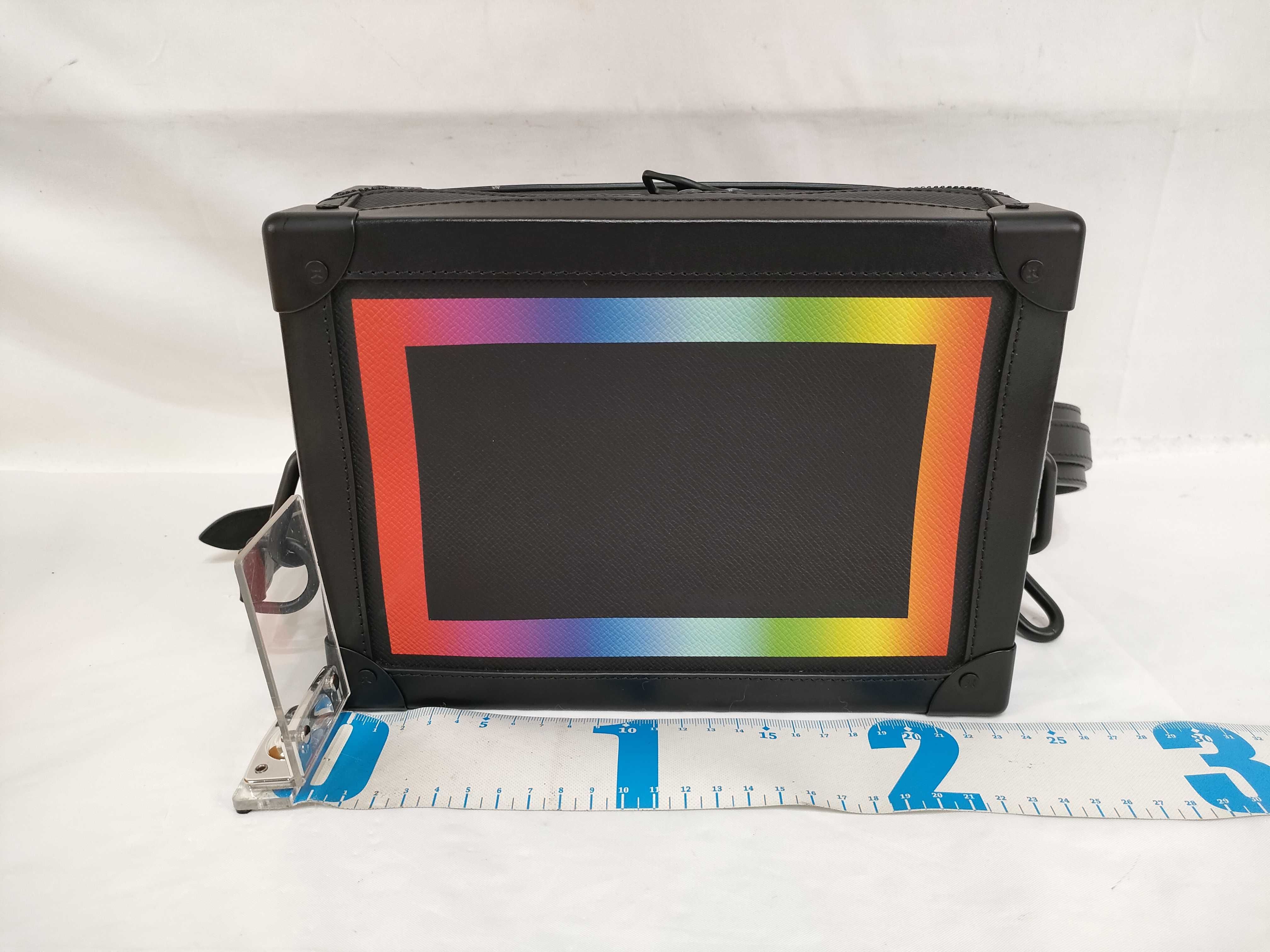 Mini Soft Trunk Rainbow Black Taiga M30351 DU2159 (Includes strap, dust bag, box, and shoulder bag) — view 2