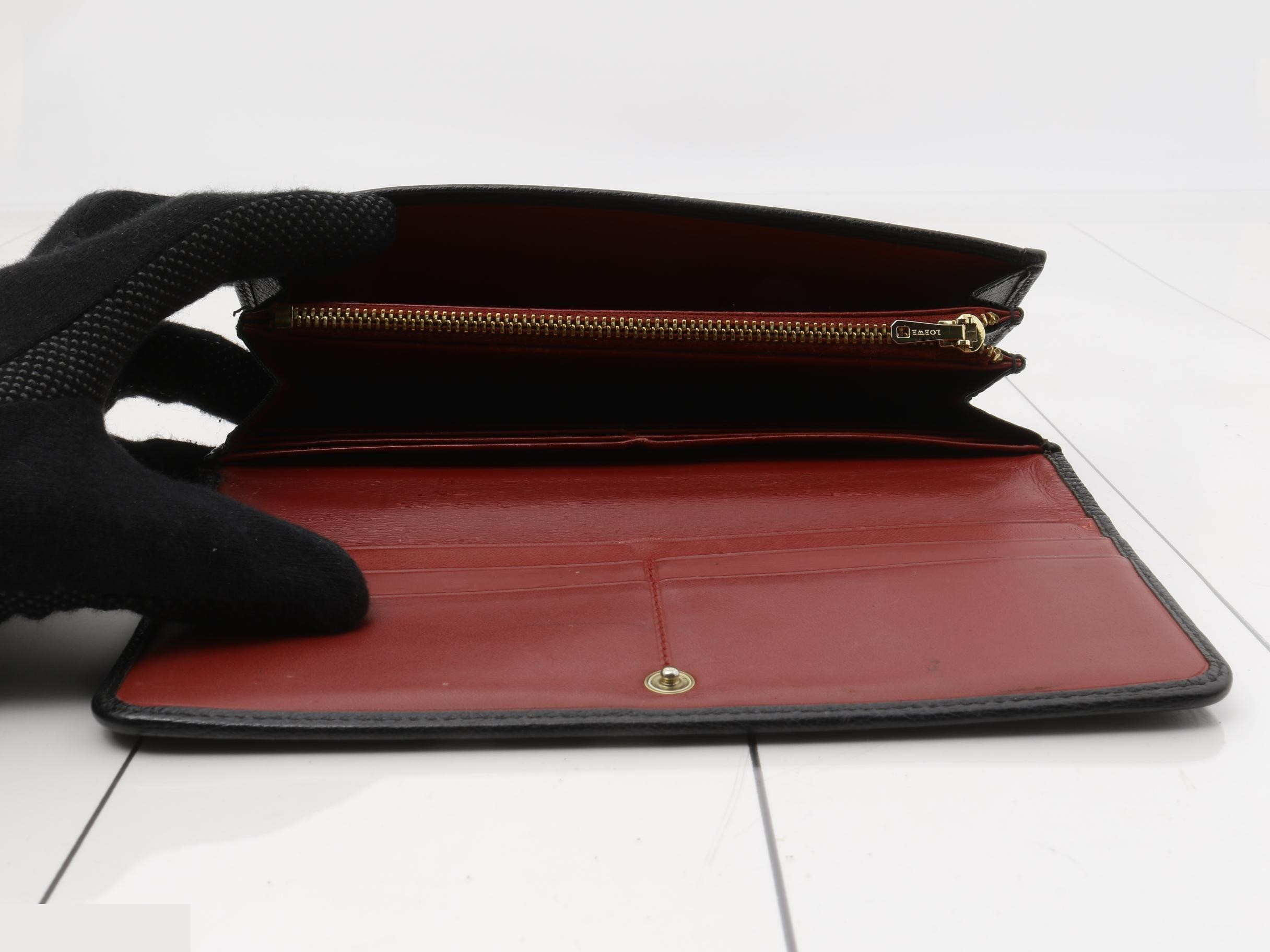 Anagram Long Wallet, Nappa Leather, Black — view 4