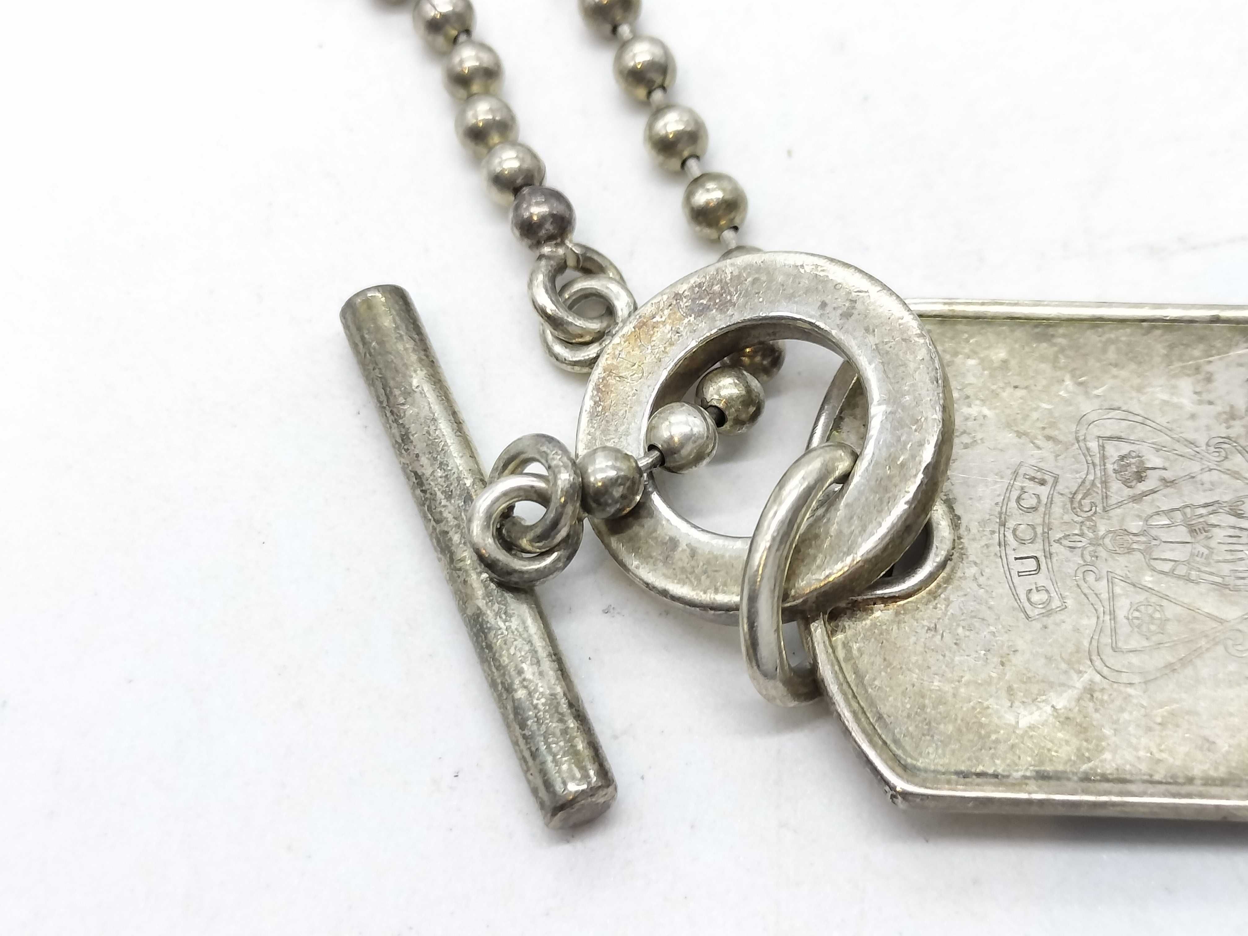 925 Dog Tag Ball Chain Necklace — view 4