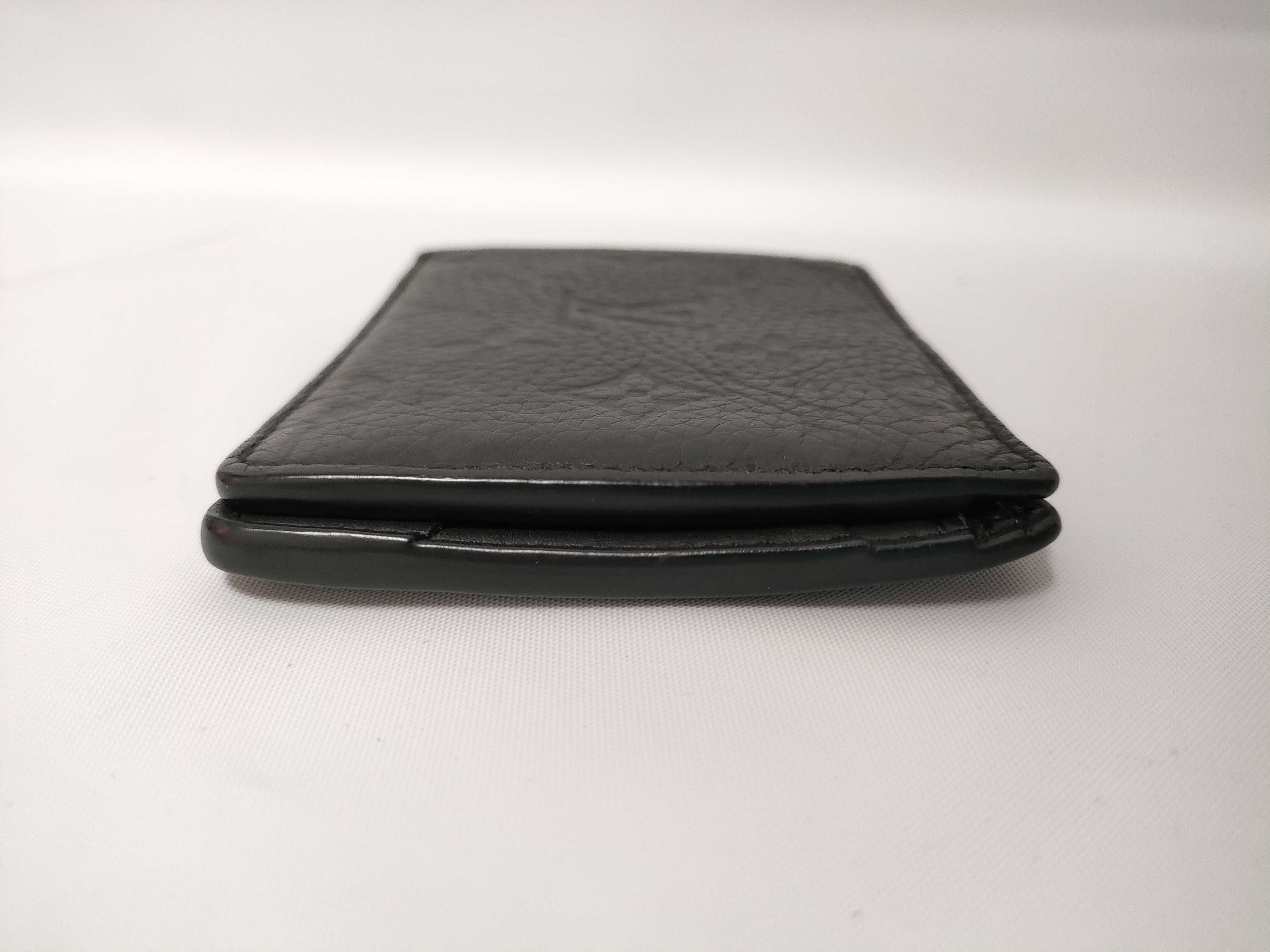 Monogram Empreinte Vuitton Taurillon Portefeuille Multiple Noir M82072? IC card detected. Wallet. — view 11