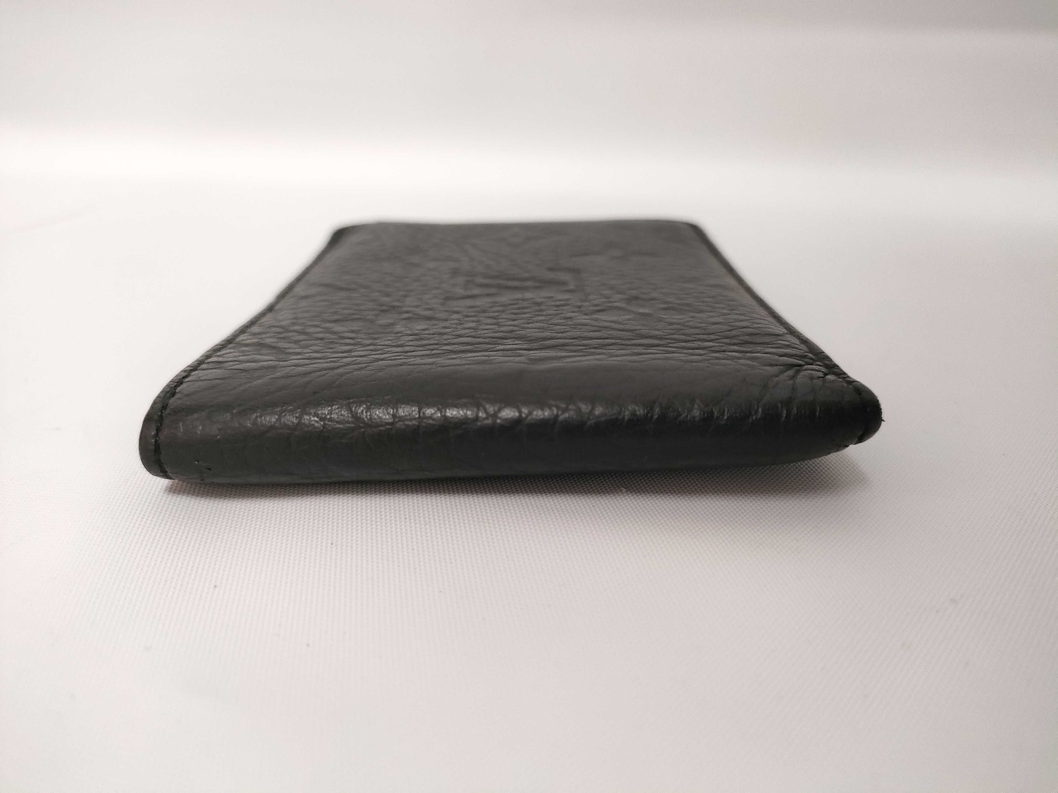 Monogram Empreinte Vuitton Taurillon Portefeuille Multiple Noir M82072? IC card detected. Wallet. — view 12