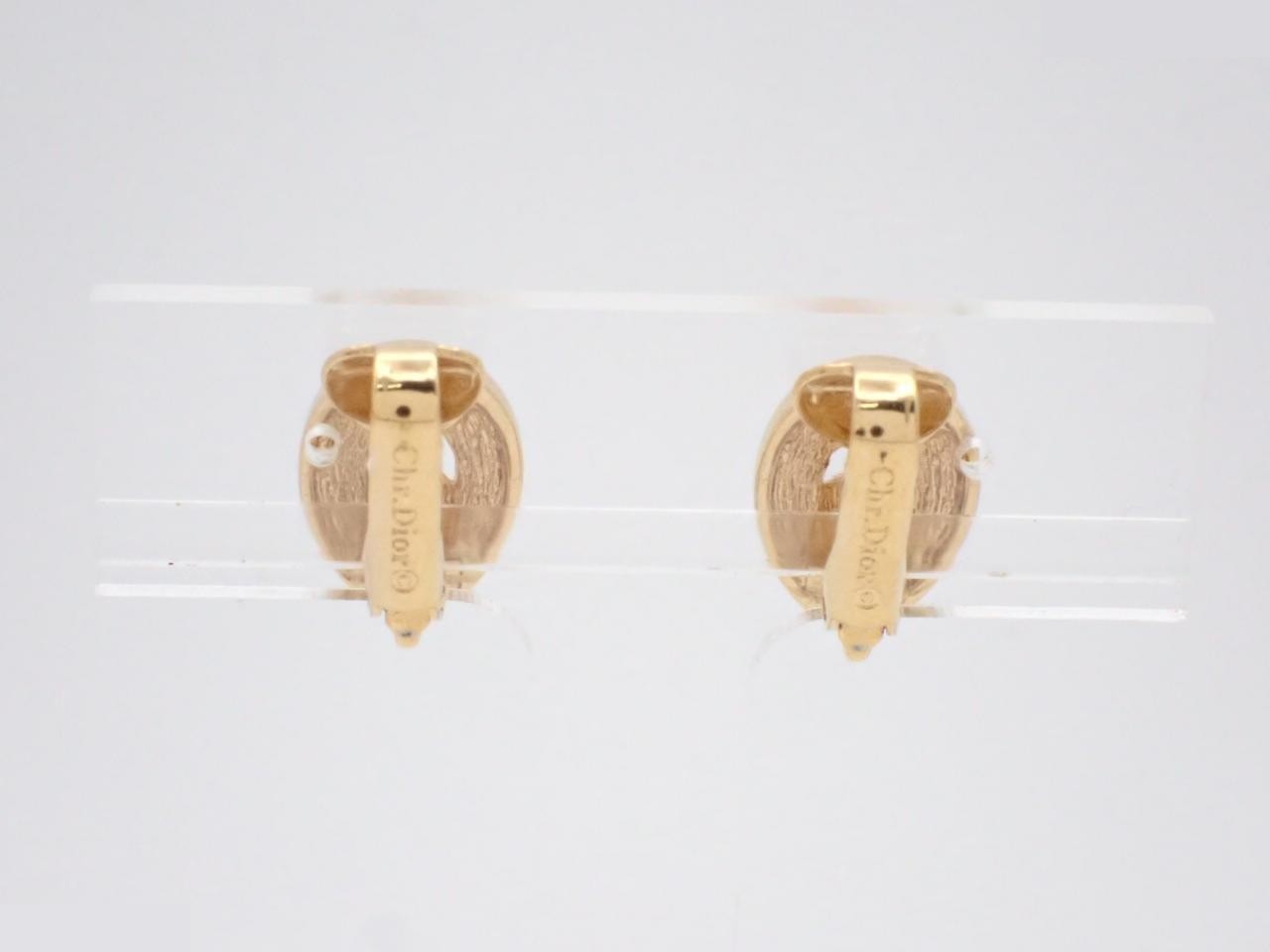 Earrings, Gold Plated, Rhinestone — view 2