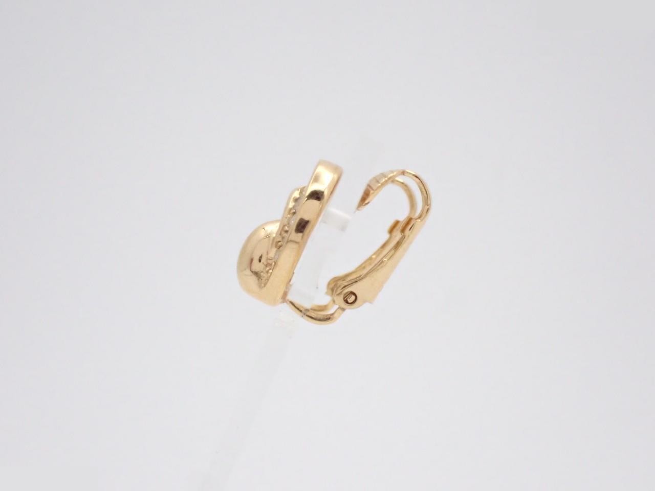 Earrings, Gold Plated, Rhinestone — view 3