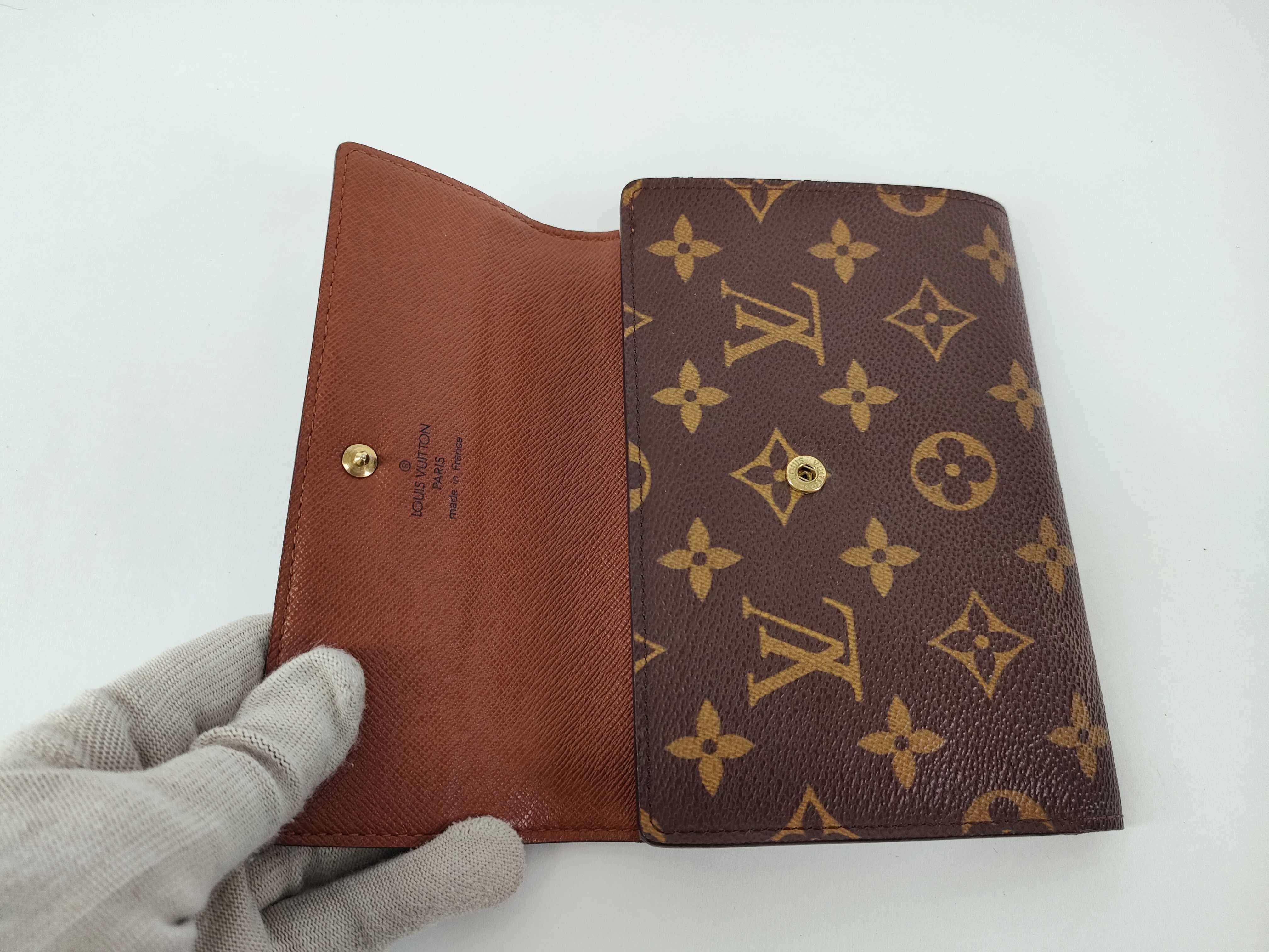 Monogram Vuitton Portefeuille Tresor Etui Papier Wallet — view 9
