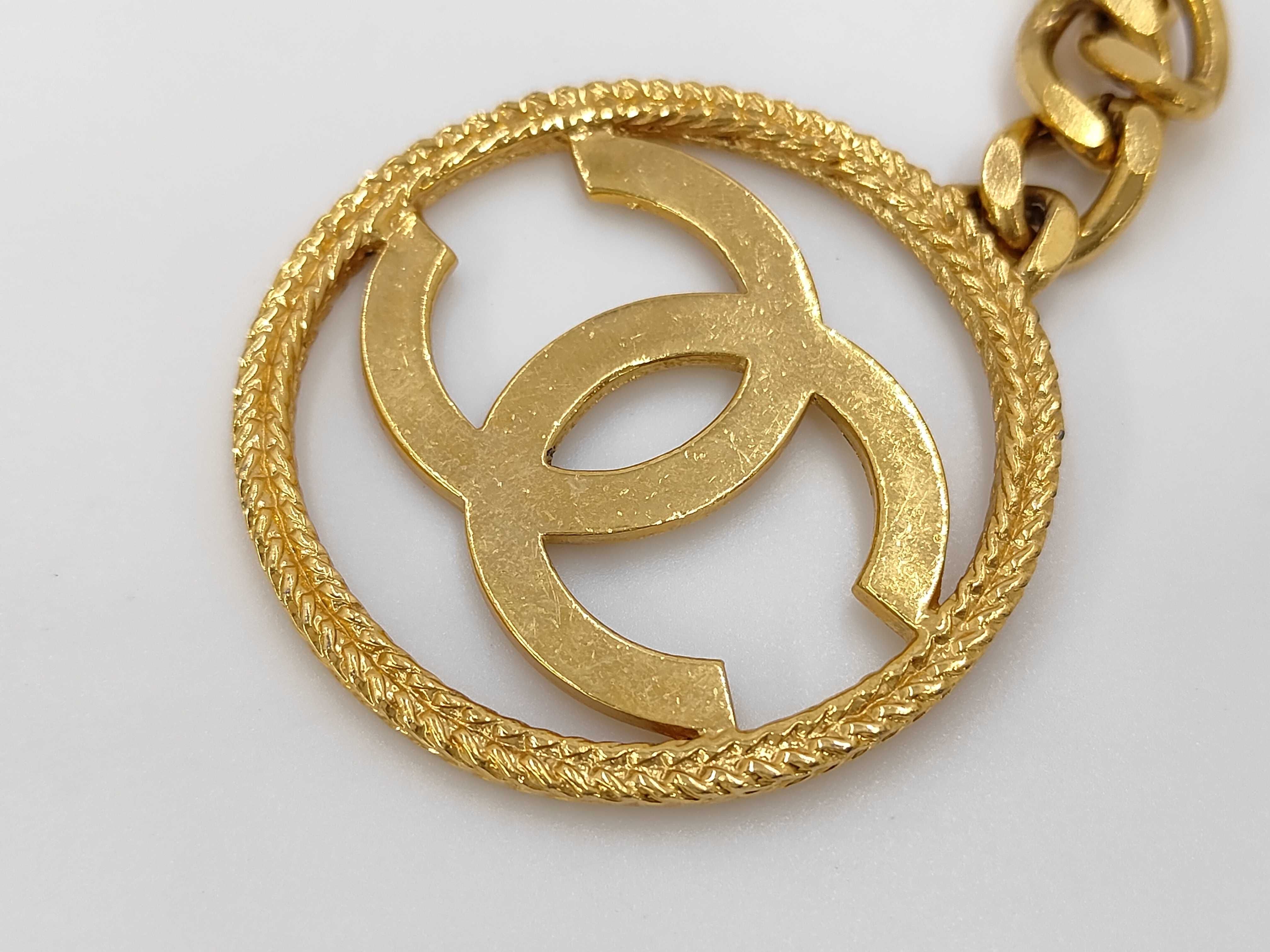 Coco Mark Keyring Large Coco Gold Color 93A Charm — view 2