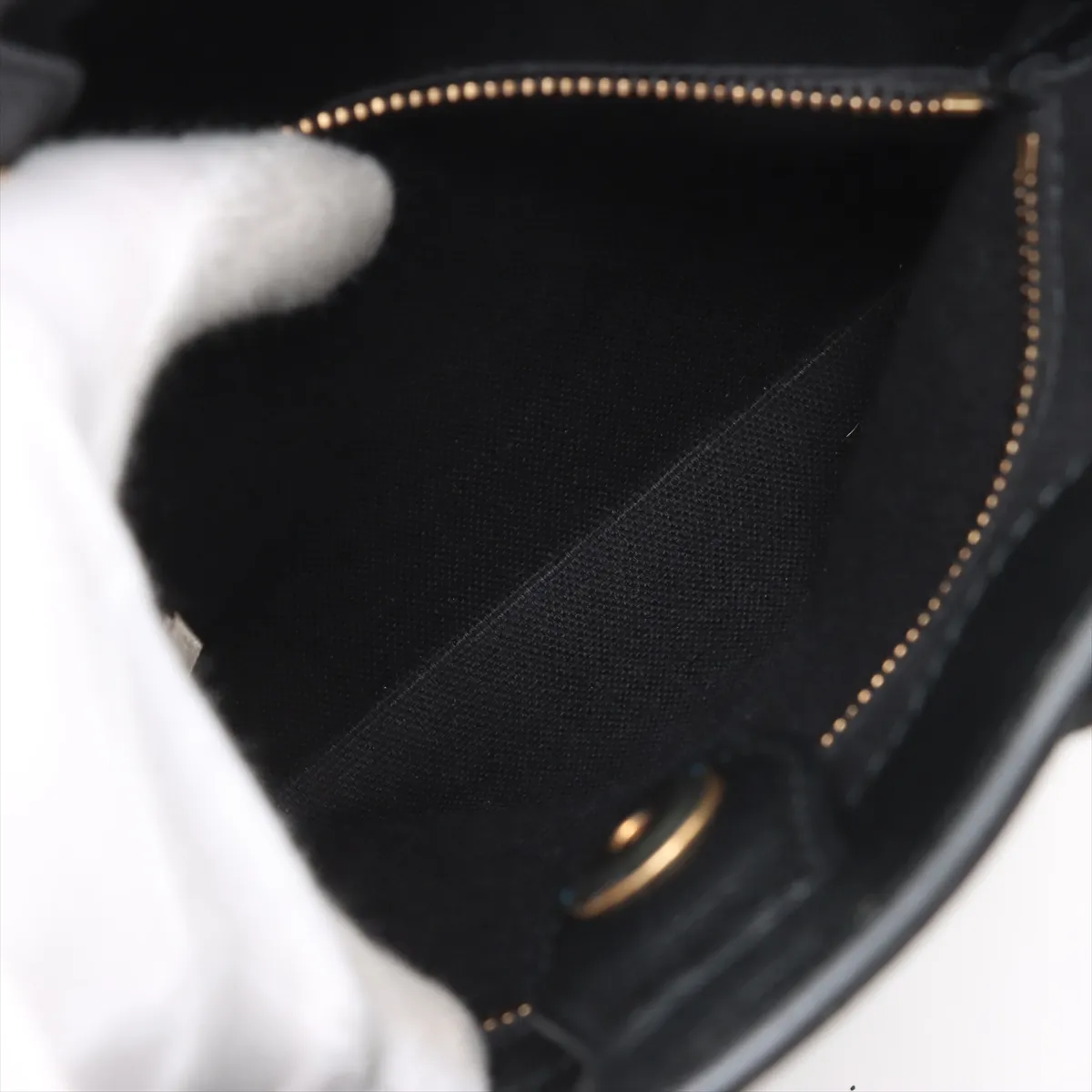 Nova Check Small Banner Leather 2WAY Handbag Black — view 9