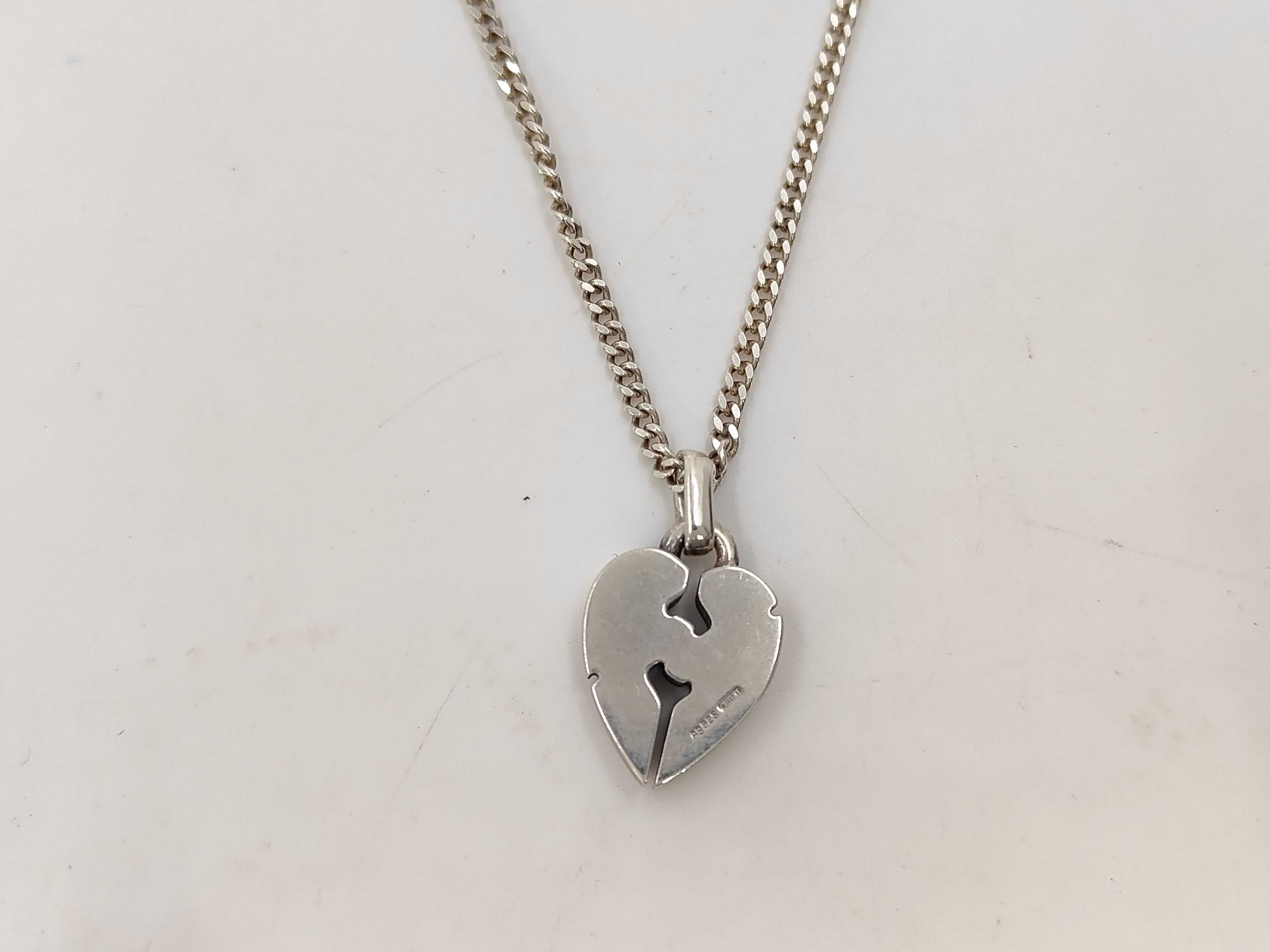 925 Heart Necklace — view 3