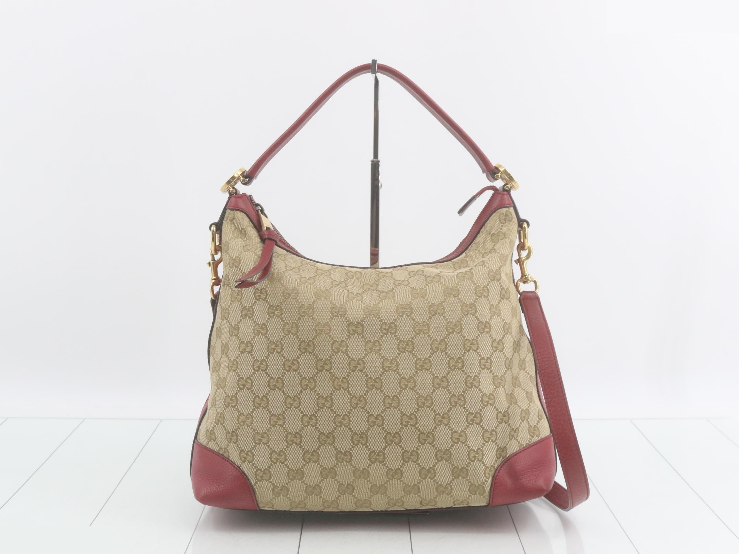 GG Canvas Leather 2-Way Shoulder Bag
