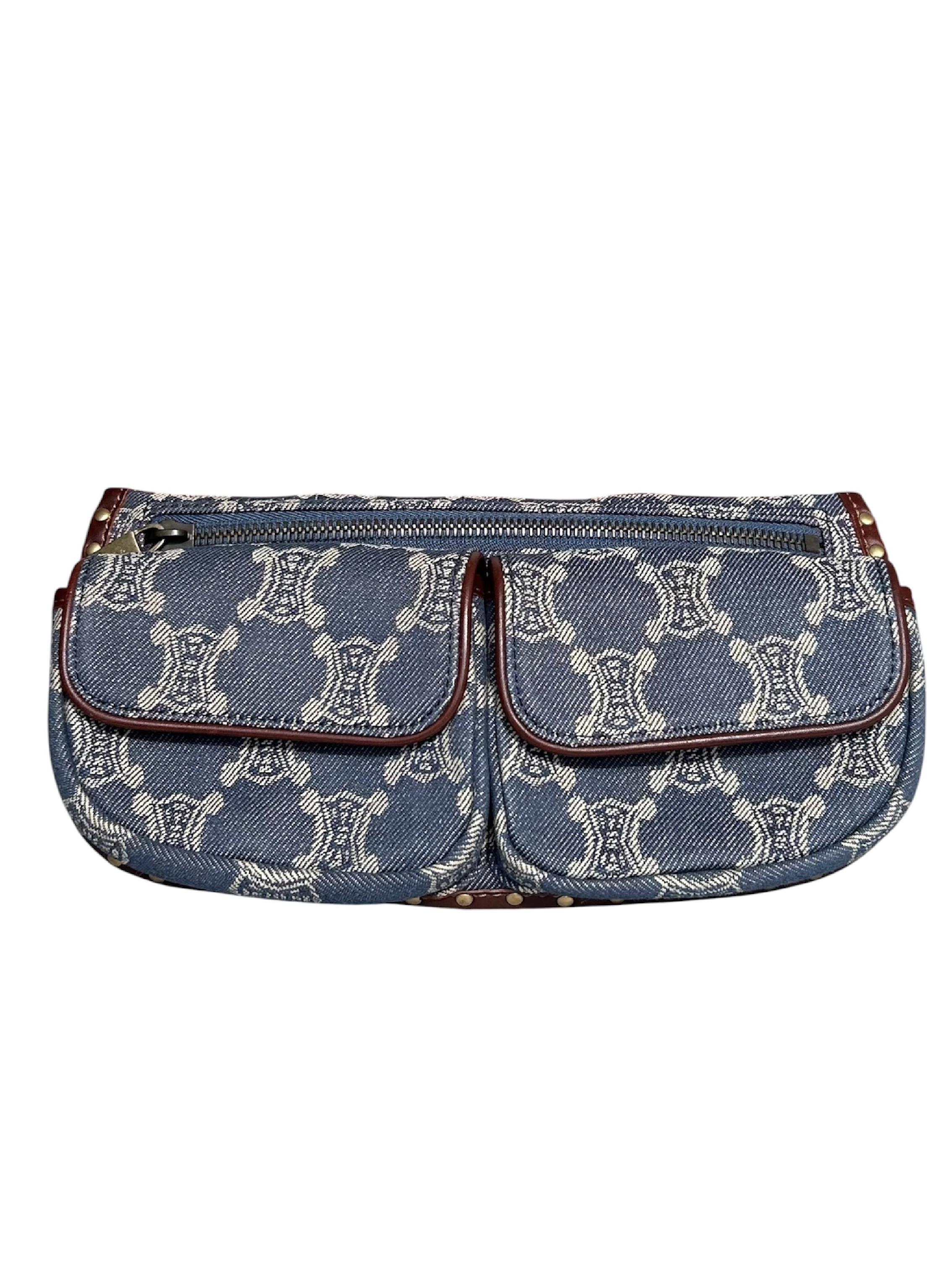 Paris Macadam Waist Pouch Denim Bag Waist Bag