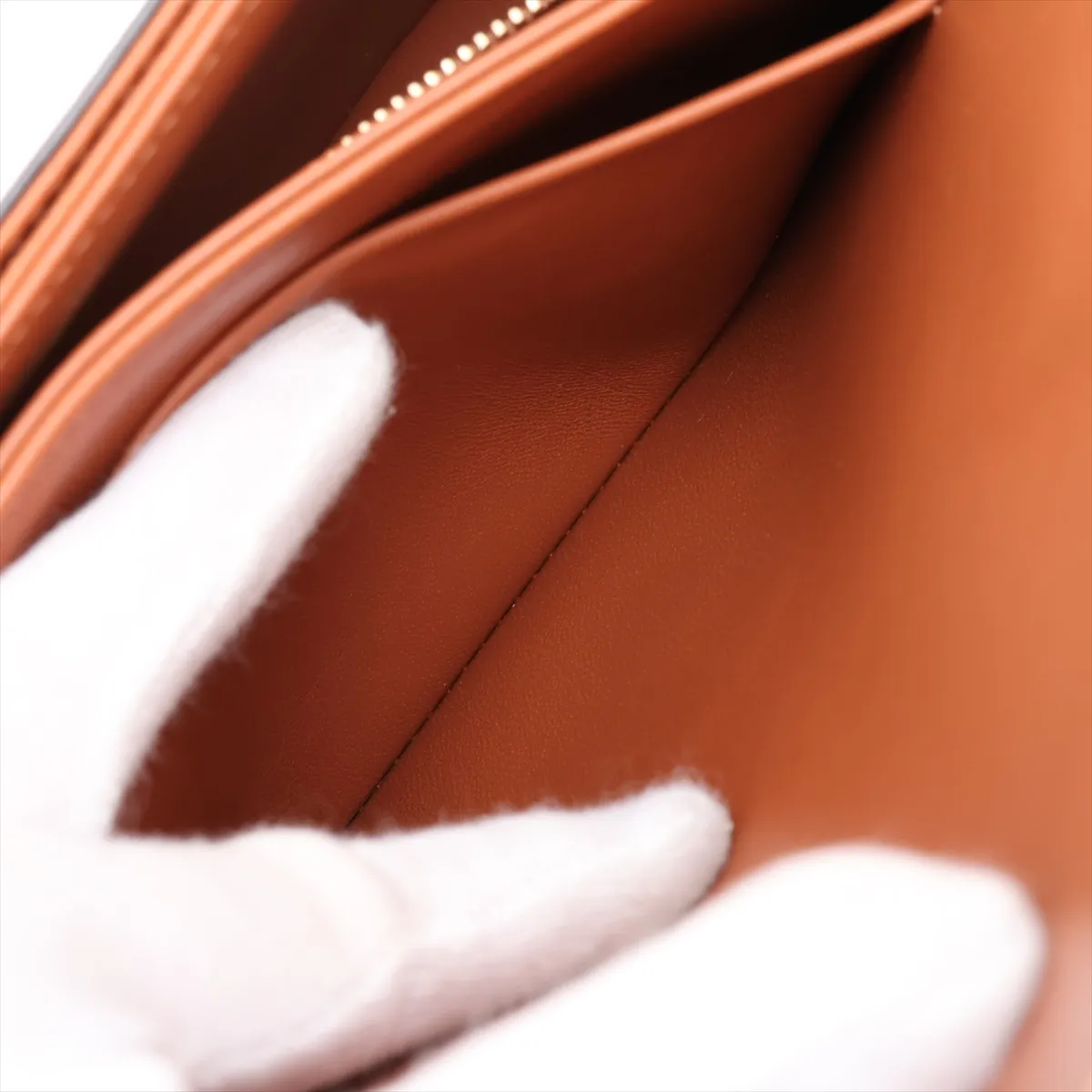 Triomphe Teen PVC Shoulder Bag, Beige x Brown — view 9