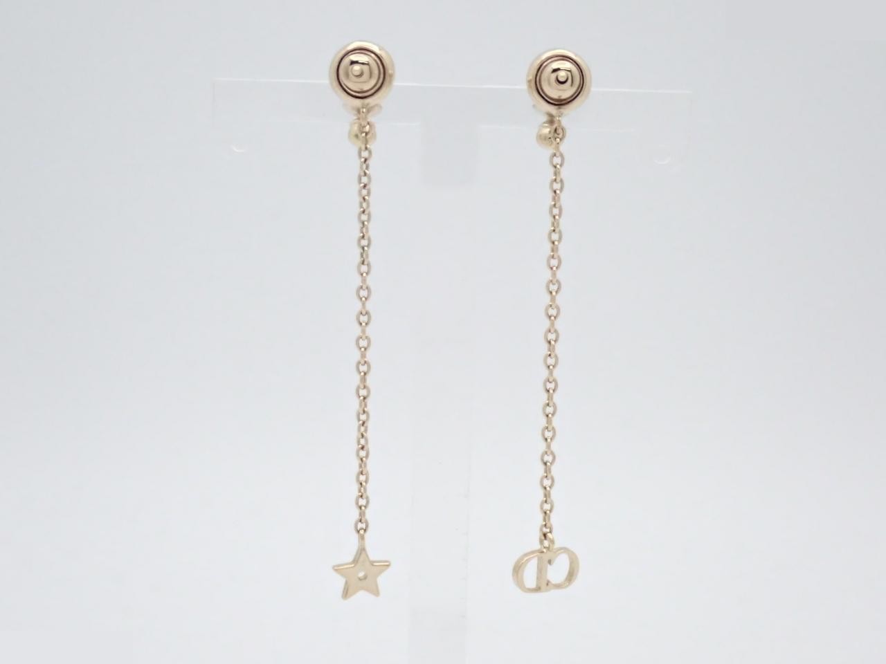 Tribal Earrings - CD Signature Star Charm Resin Pearl — view 2