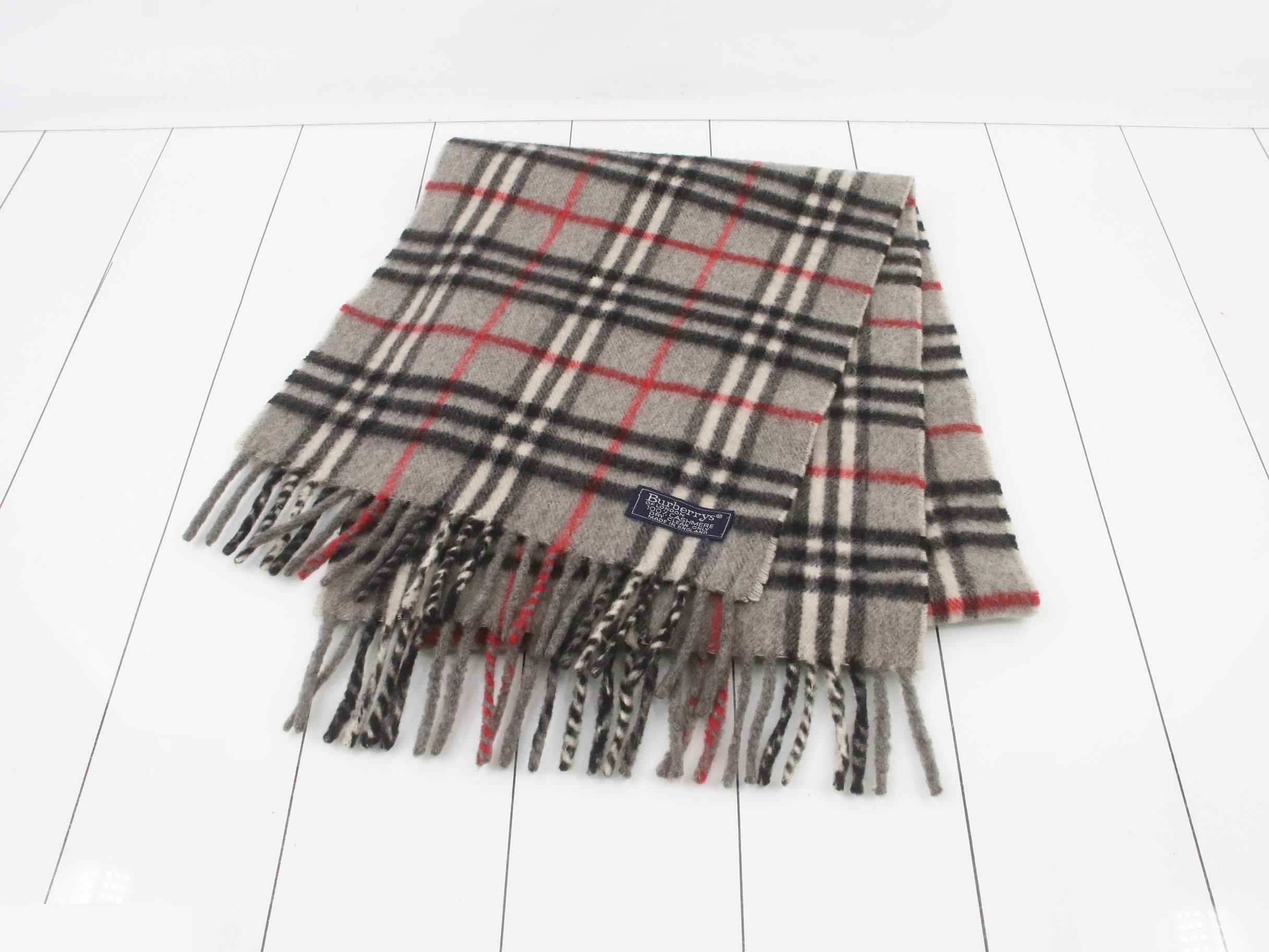 Nova Check 100% Cashmere Scarf — view 2