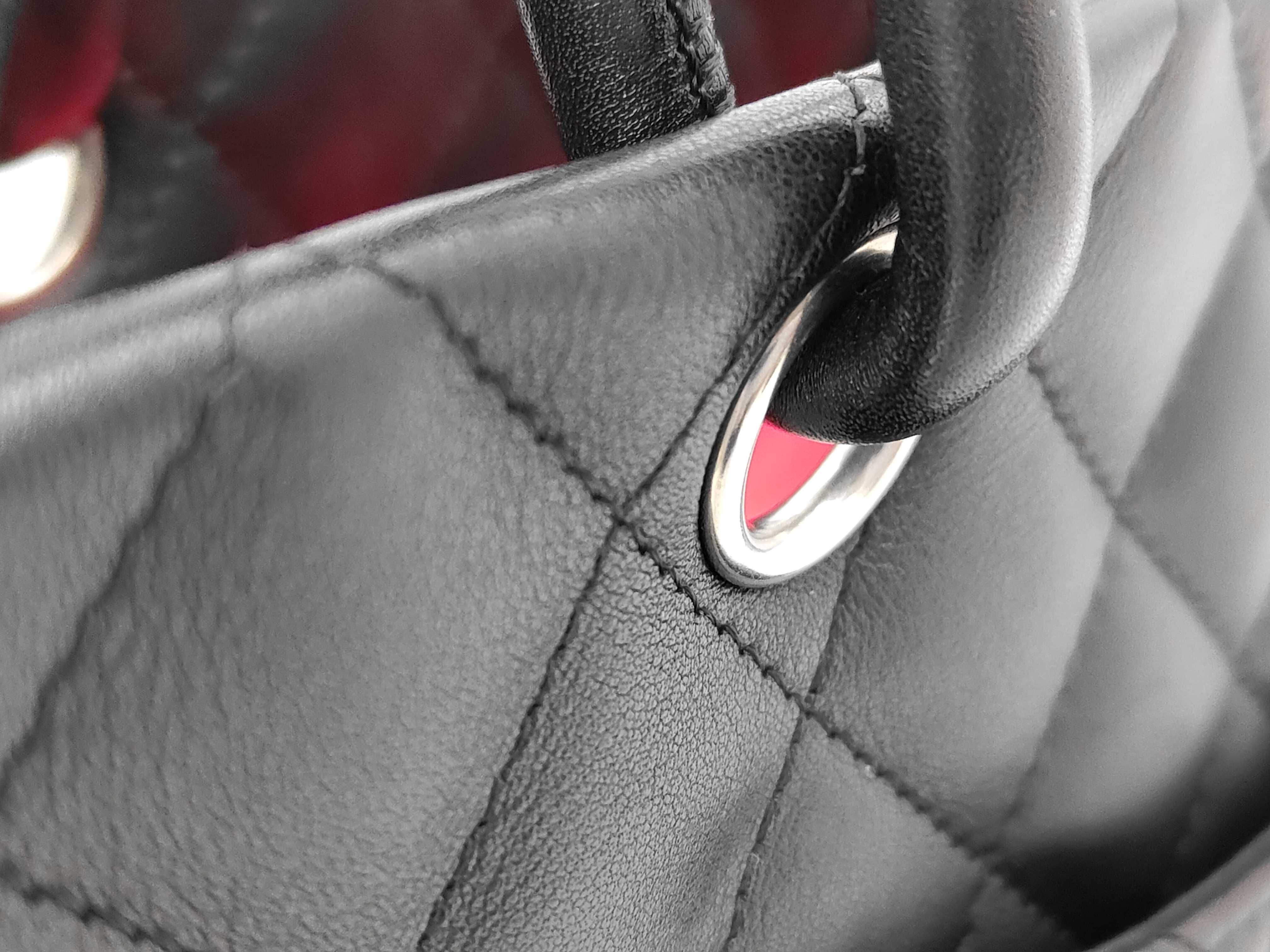 Cambon Line Leather Black Tote Bag (Serial Number 2) — view 3