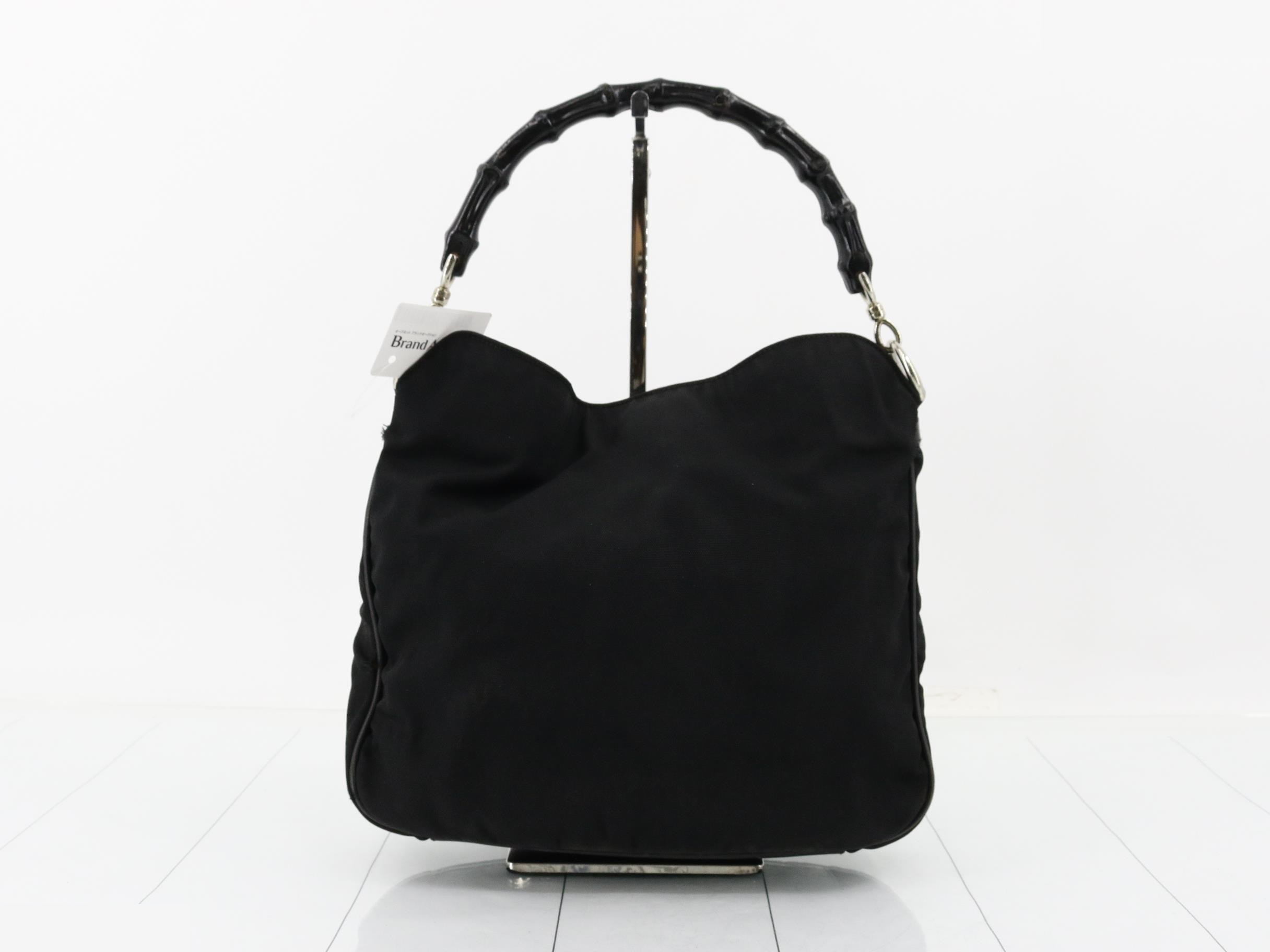 Bamboo handbag, black