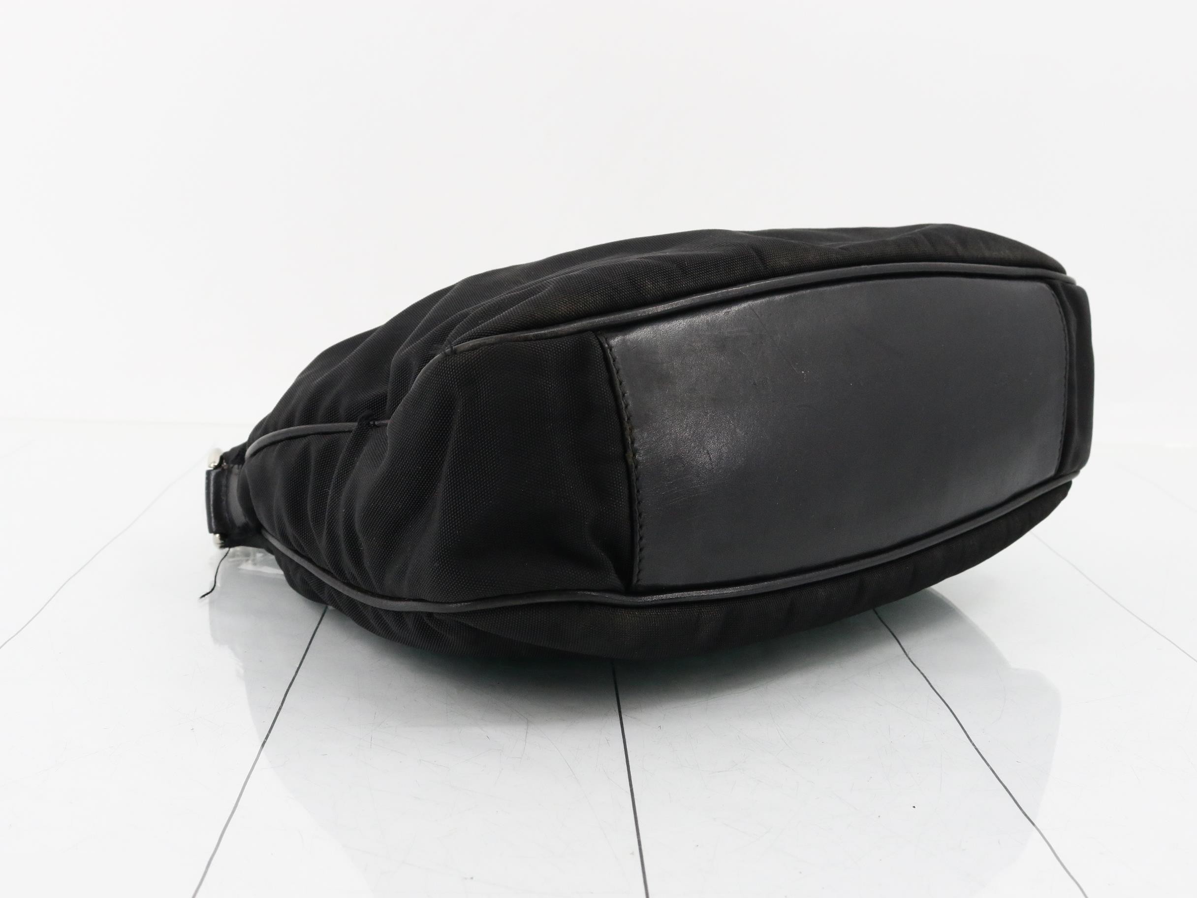 Bamboo handbag, black — view 5