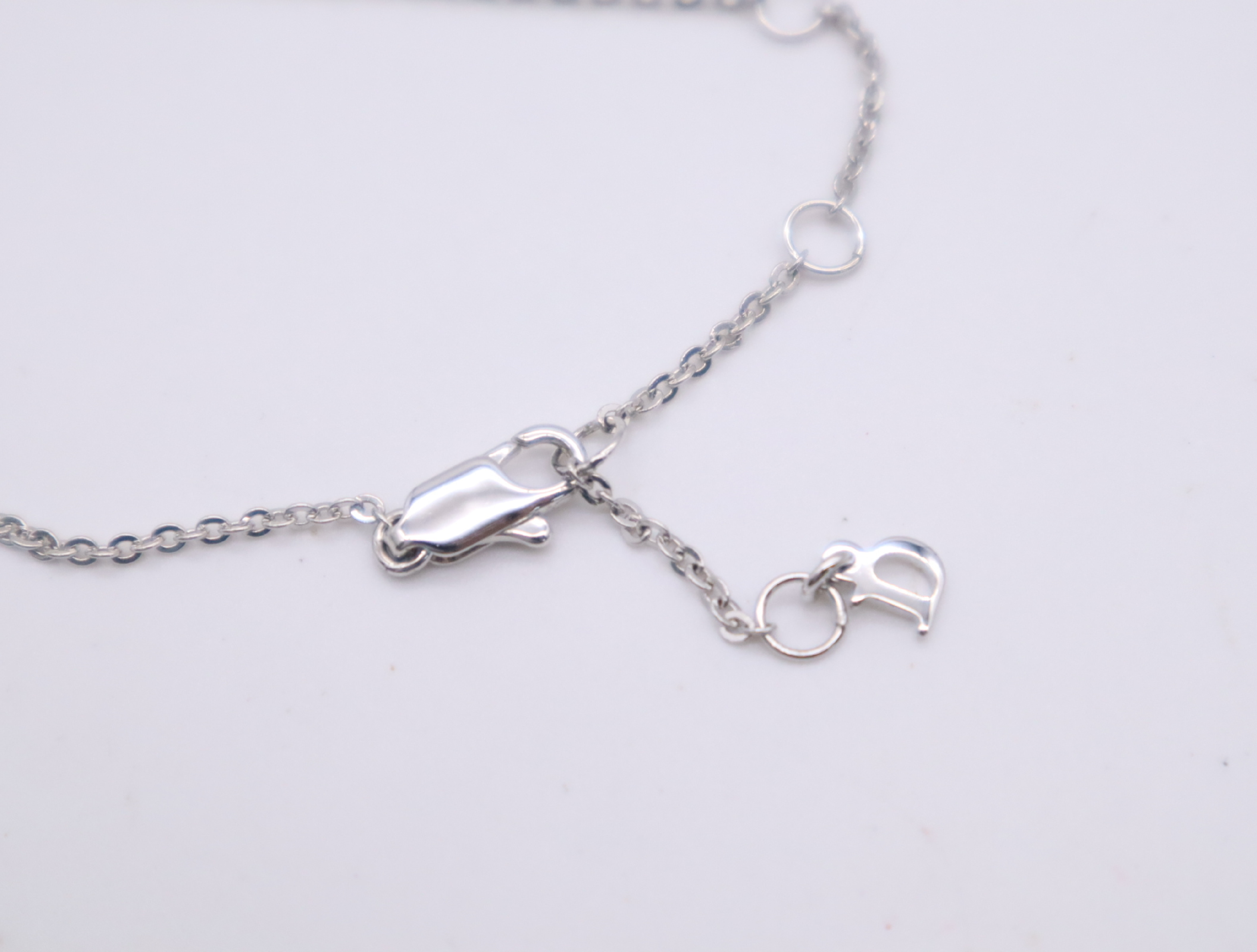 Metal/Beaded Logo Heart Beaded Charm Necklace — view 5