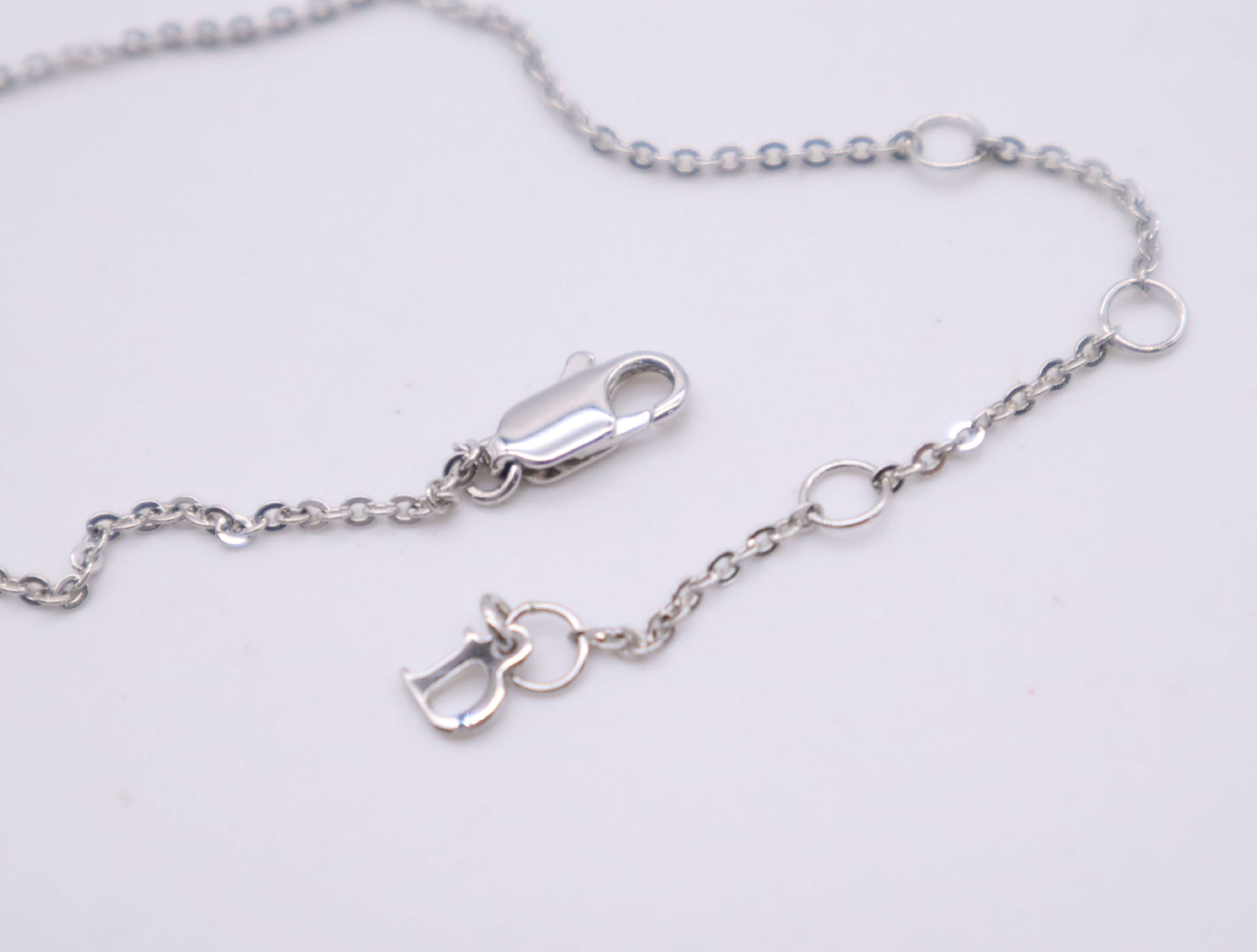 Metal/Beaded Logo Heart Beaded Charm Necklace — view 6