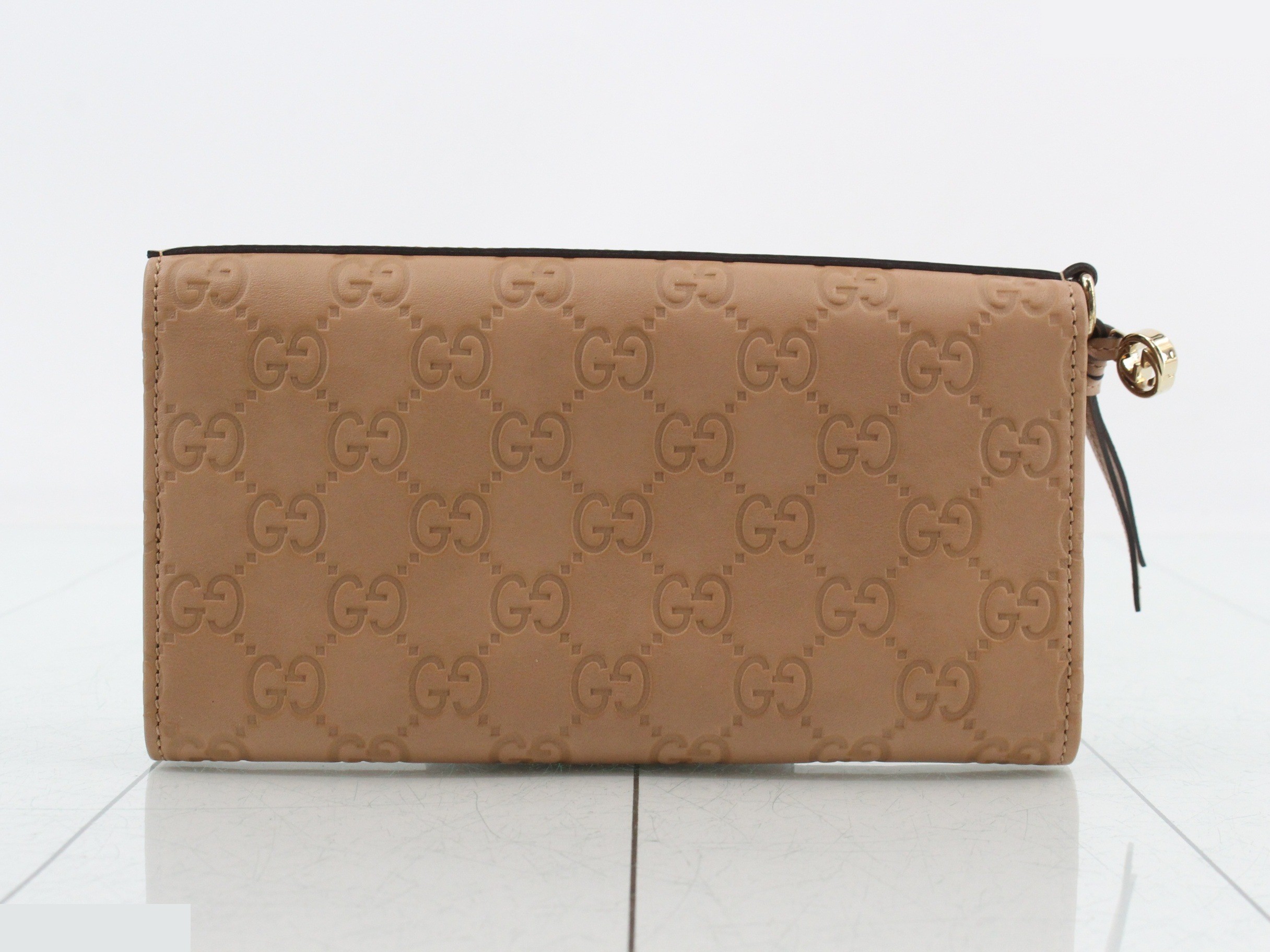 Microguccissima Leather Bi-fold Long Wallet — view 2