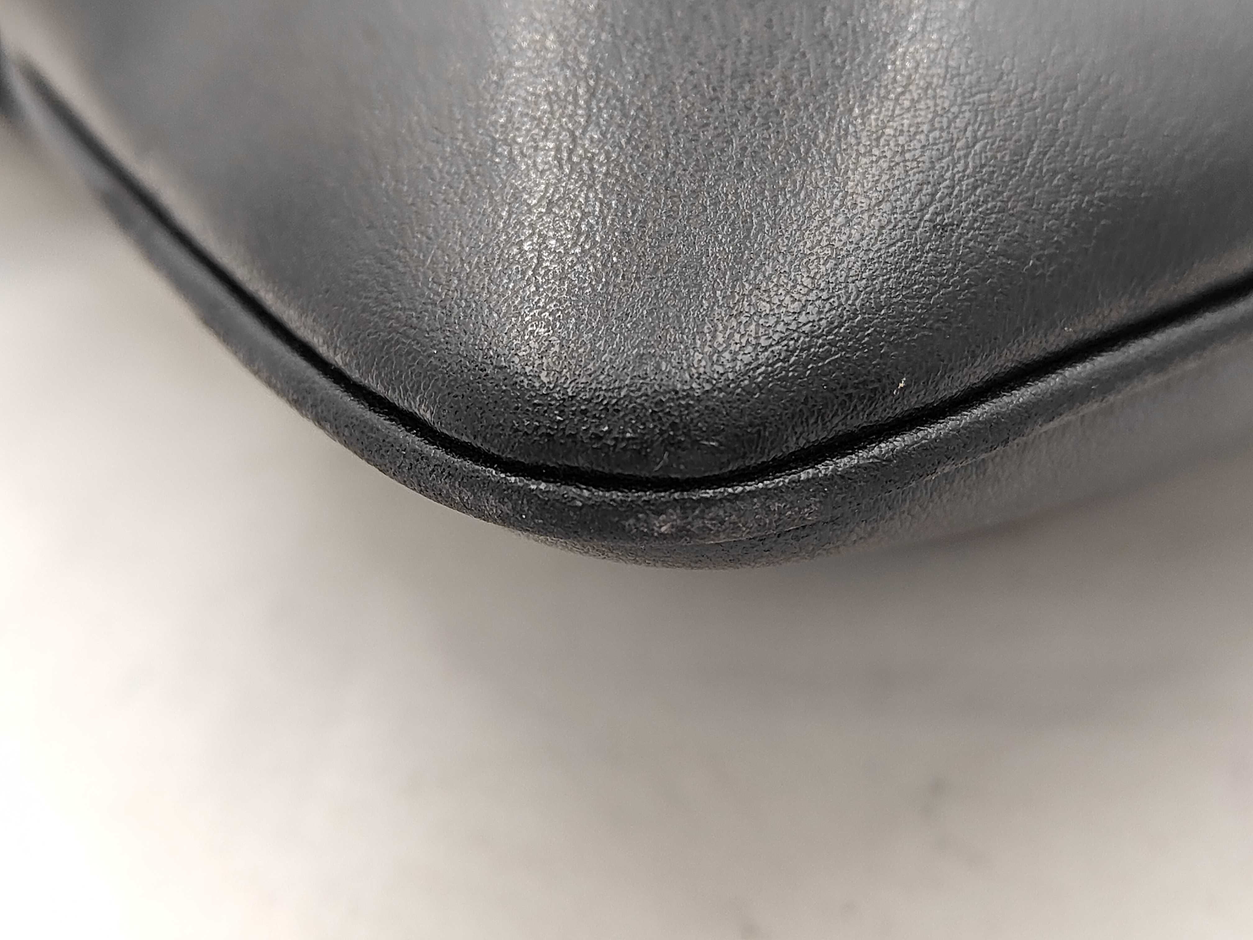 logo charm canvas black tote bag — view 6