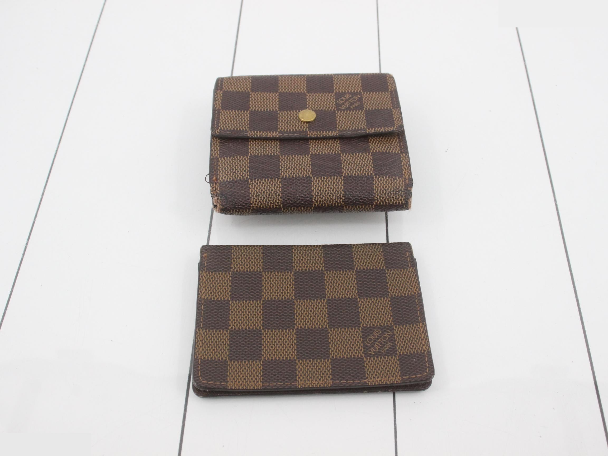 LV Damier Ebene Compact Wallet (3 items) + Card Case (1 item) — view 3