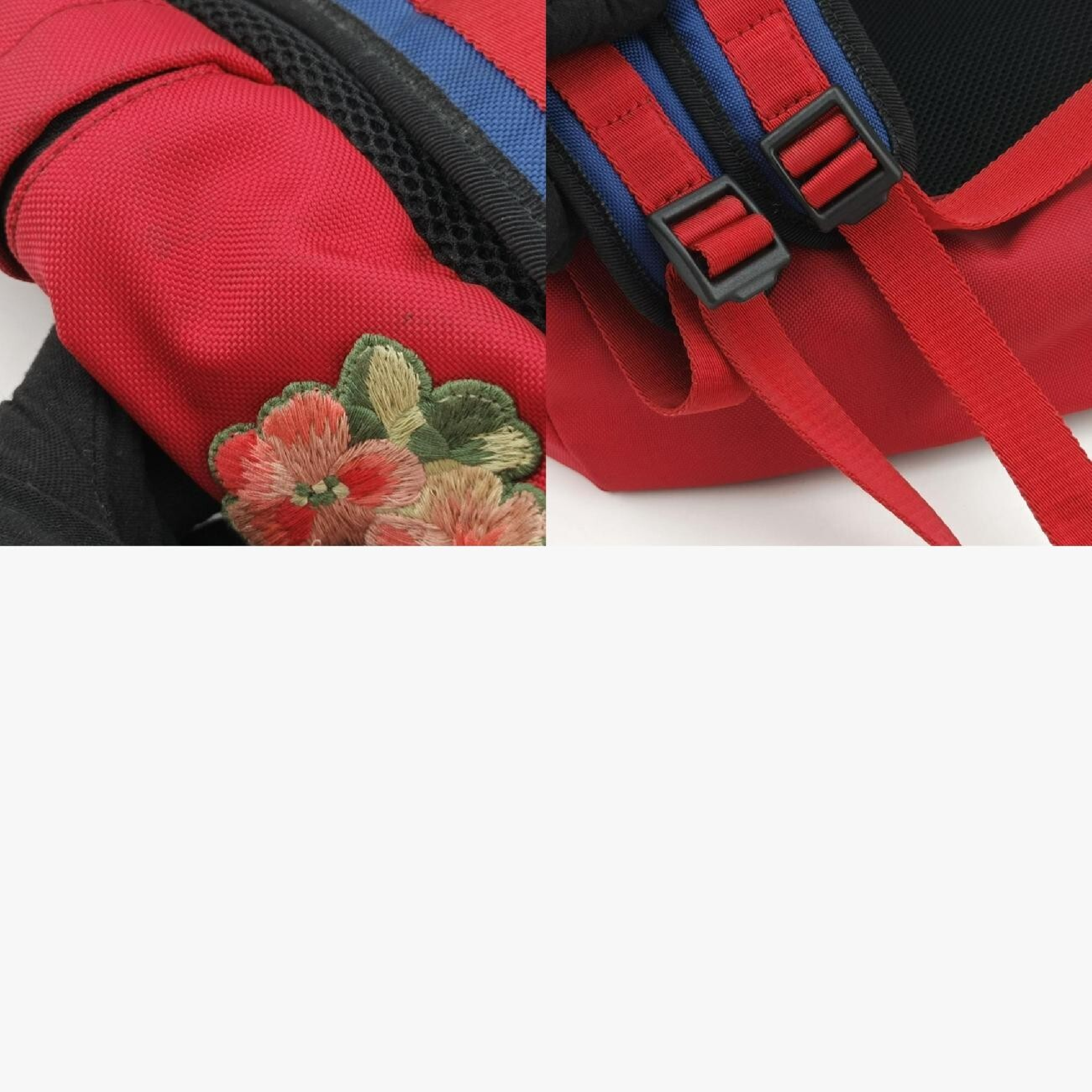 Techno Vintage Web Lavoure Pal Amour Embroidered Red Canvas Backpack 478327 E022661748 — view 11