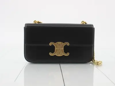 Claude Triomphe Chain Shoulder Bag, Black