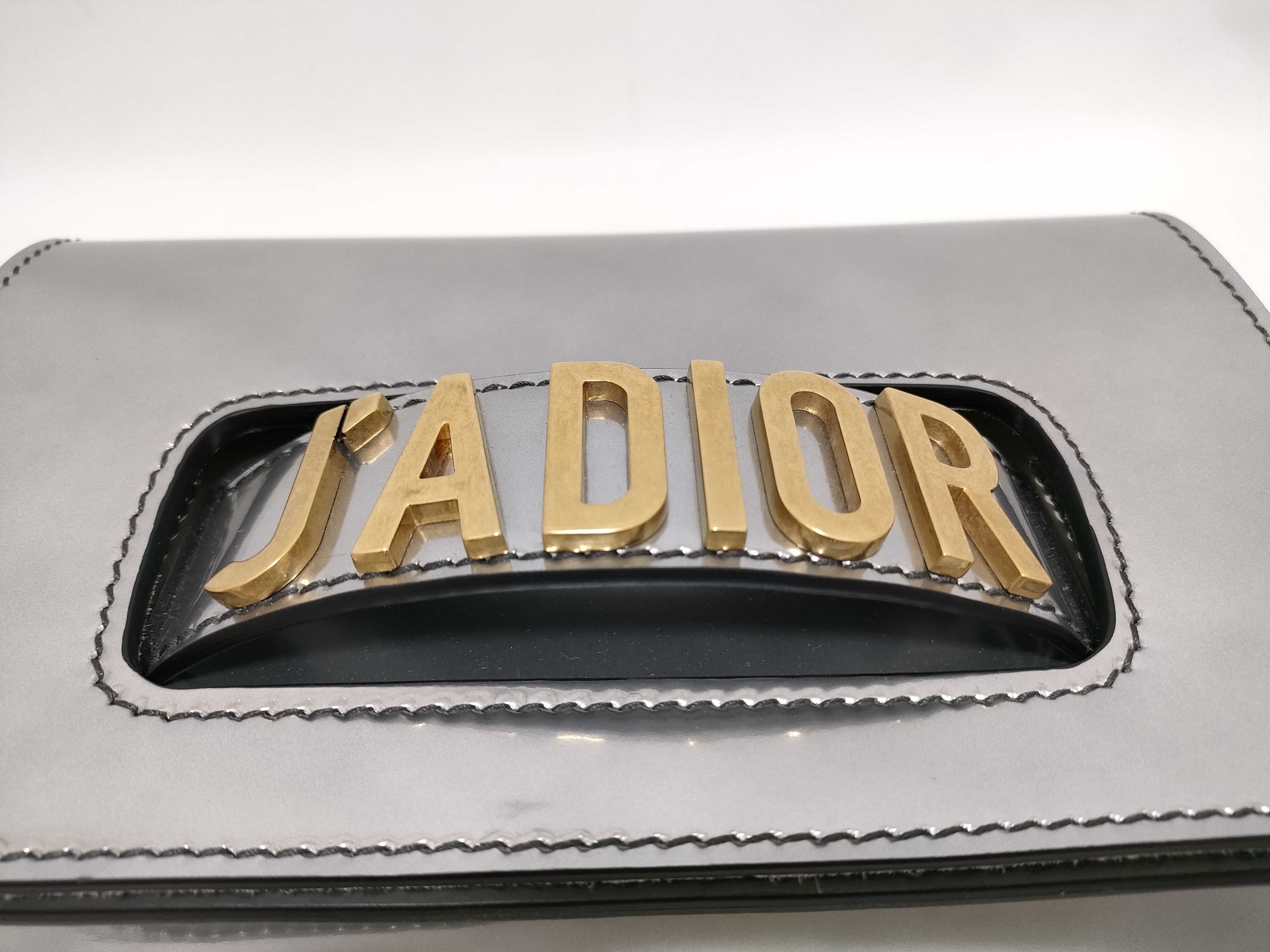 J'Adior Chain Shoulder Bag, Leather, Dust Bag Included — view 12