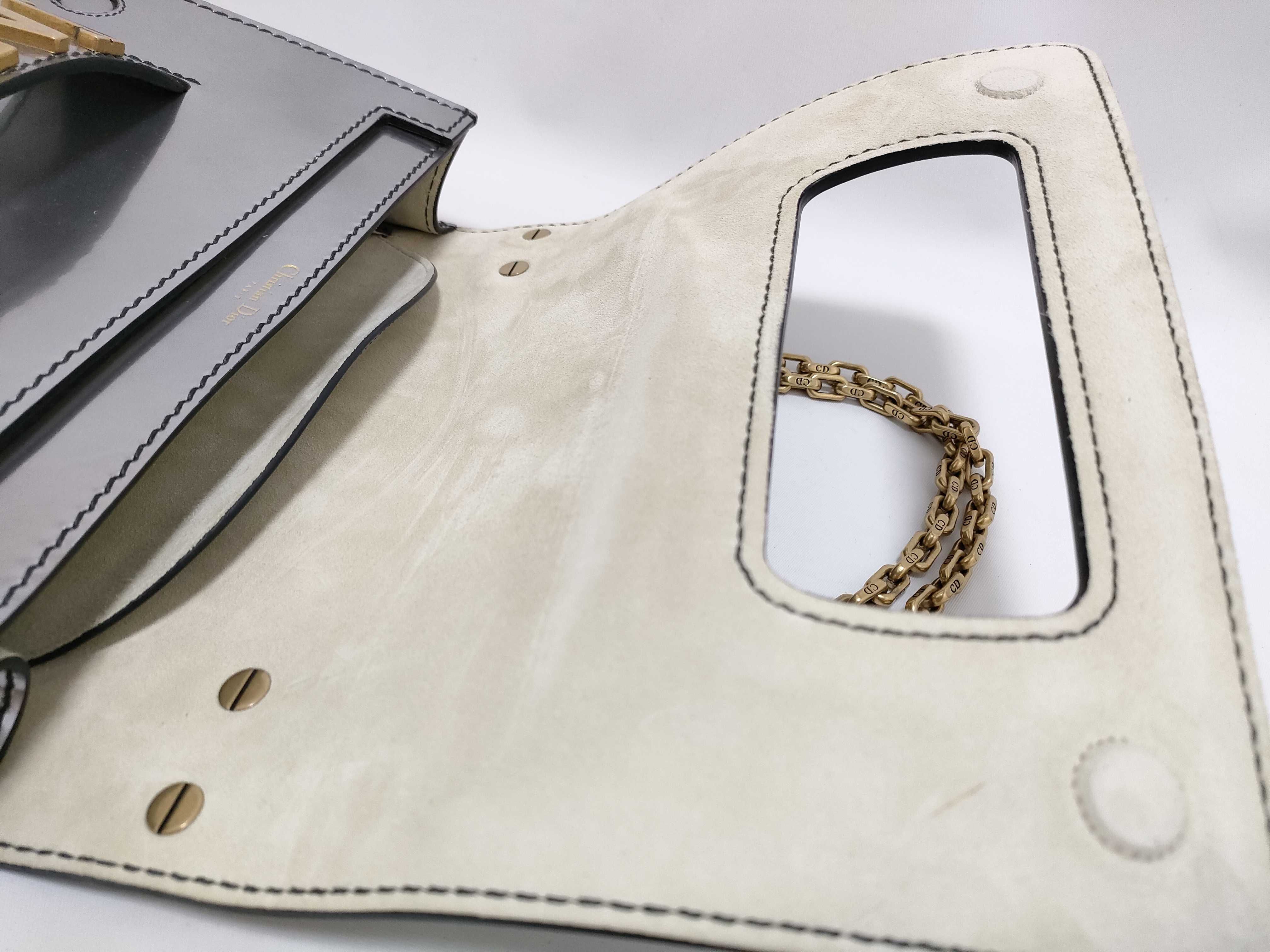 J'Adior Chain Shoulder Bag, Leather, Dust Bag Included — view 8