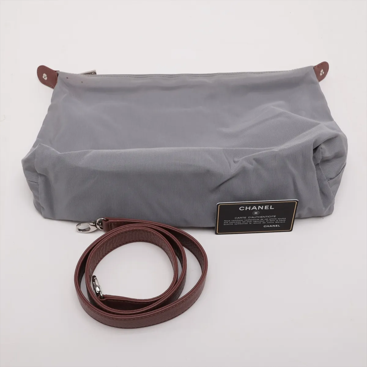 Executive Leather Tote Bag, Brown, Silver Hardware, Item No. 18375079, Series No. 18 — view 13