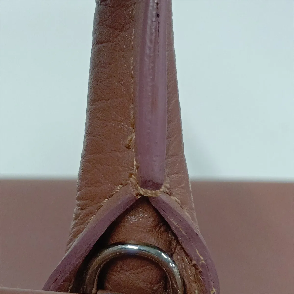 Executive Leather Tote Bag, Brown, Silver Hardware, Item No. 18375079, Series No. 18 — view 15