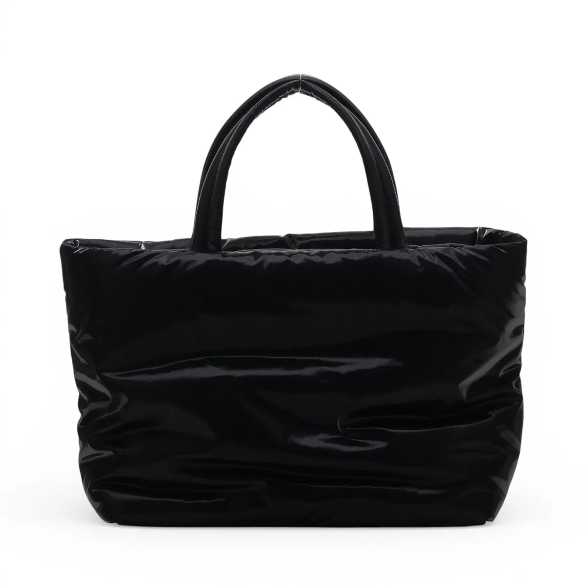 Nylon Tote Bag, Black, 756269 — view 2